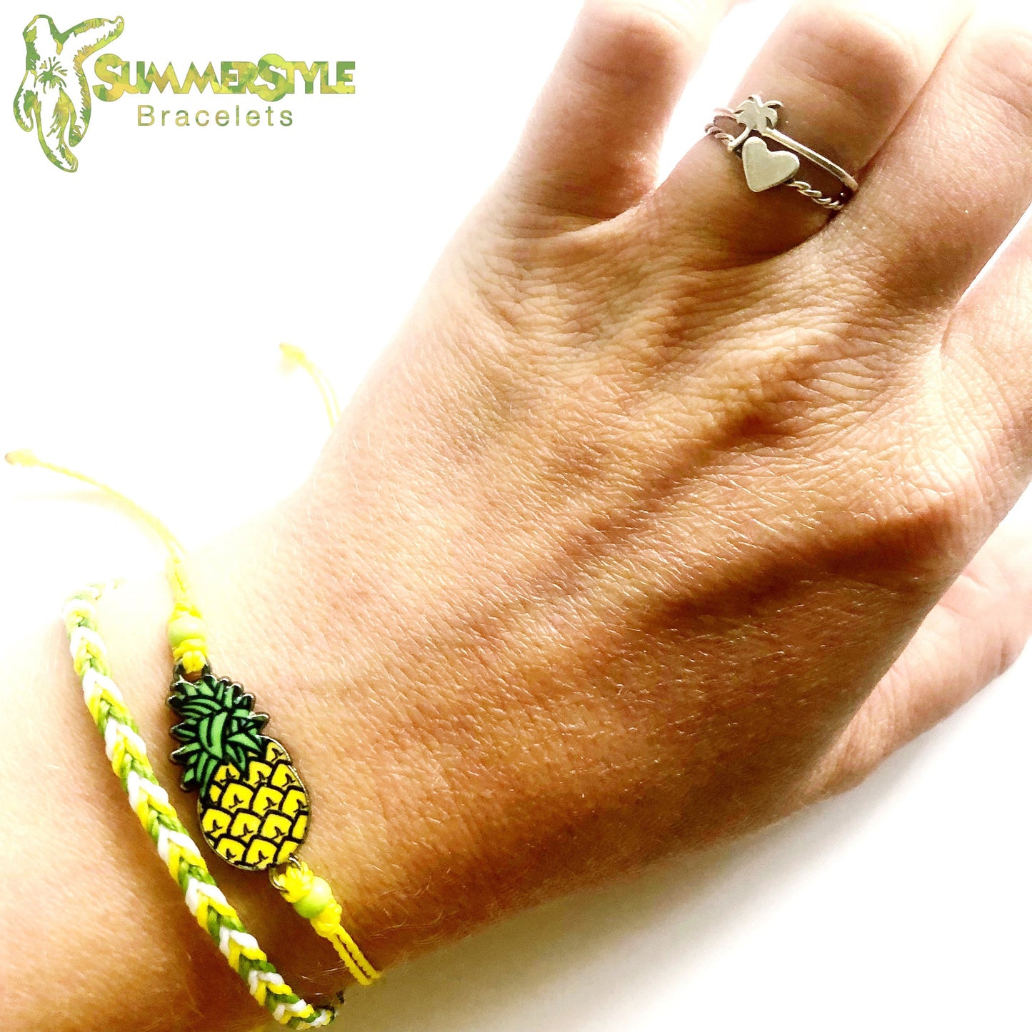 Pineapple Adjustable Waterproof Bracelet Pack, Pineapple Bracelet, Pineapple Jewelry, SummerStyle Bracelets