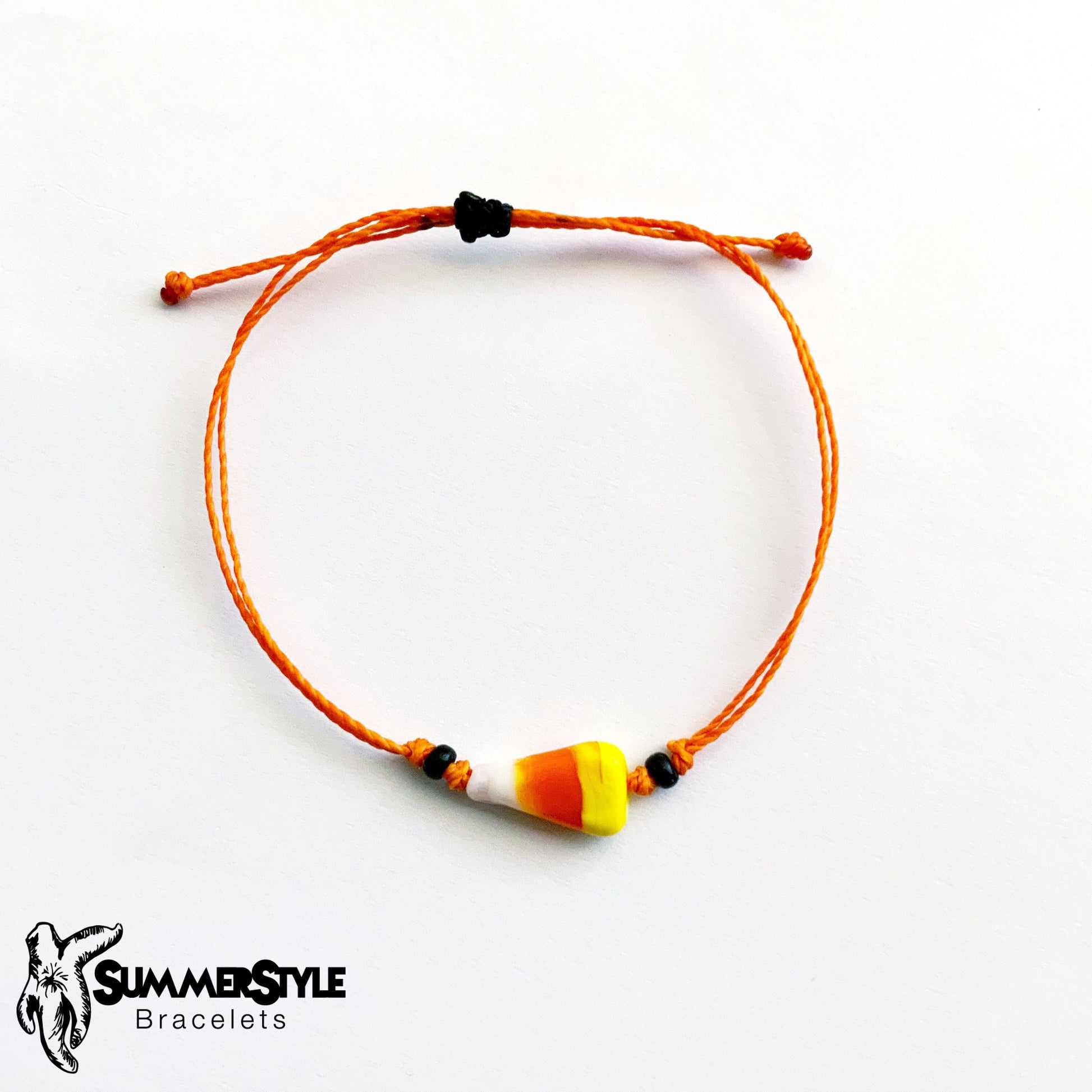 HALLOWEEN Candy Corn Adjustable Waterproof Bracelet | Spooky Season Bracelet | Halloween Bracelet | SummerStyle Bracelets