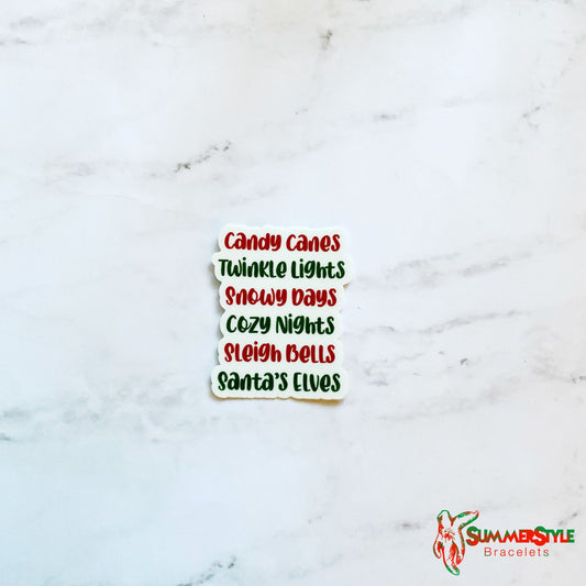CHRISTMAS Stickers | Festive Sticker | Holiday Sticker | Waterproof Decals | Stickers | Water Bottle Stickers | SummerStyle Bracelets