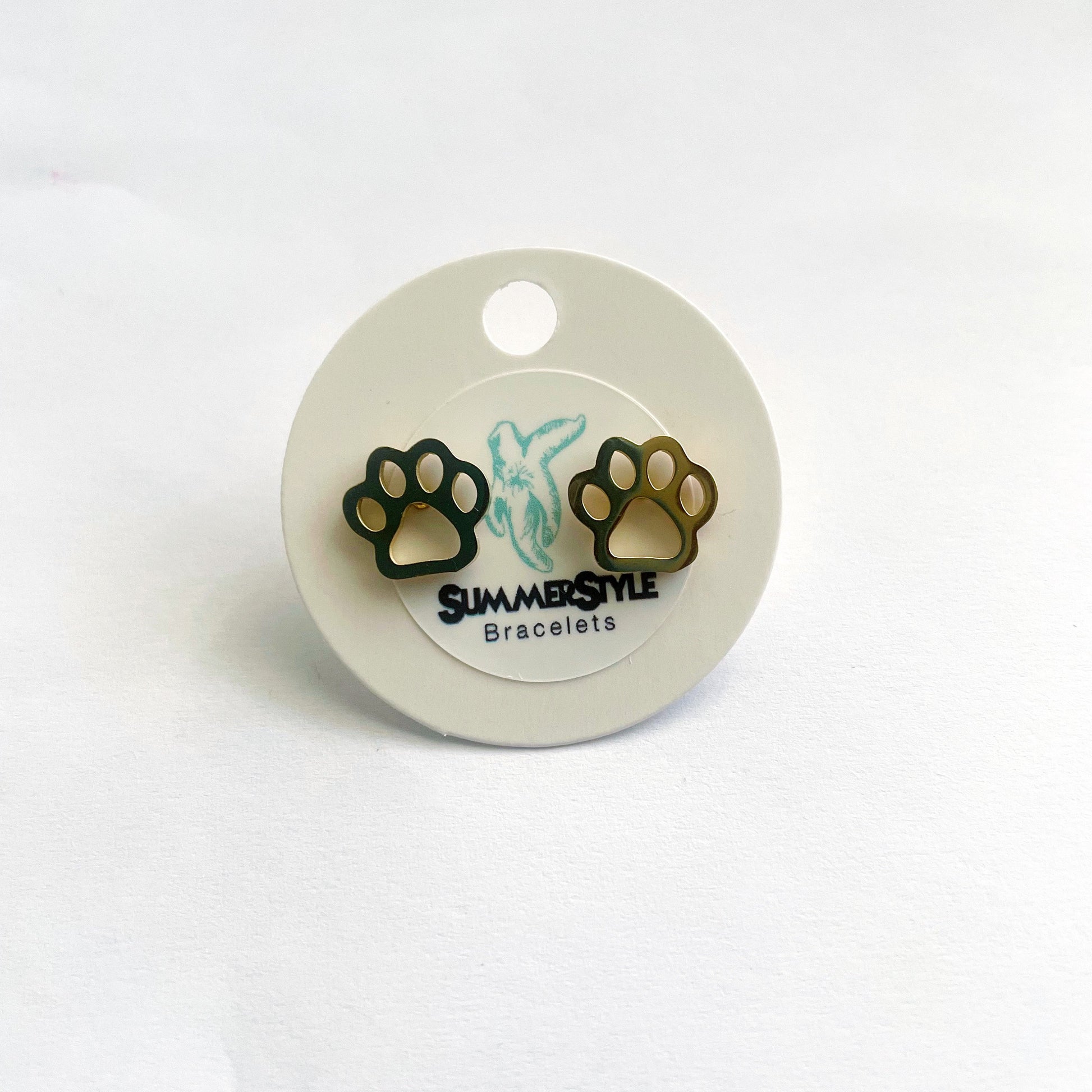 Paw Print Stud Earrings, Stud Earrings, Pet Studs, Dog Earrings, Cat Earrings, SummerStyle Bracelets