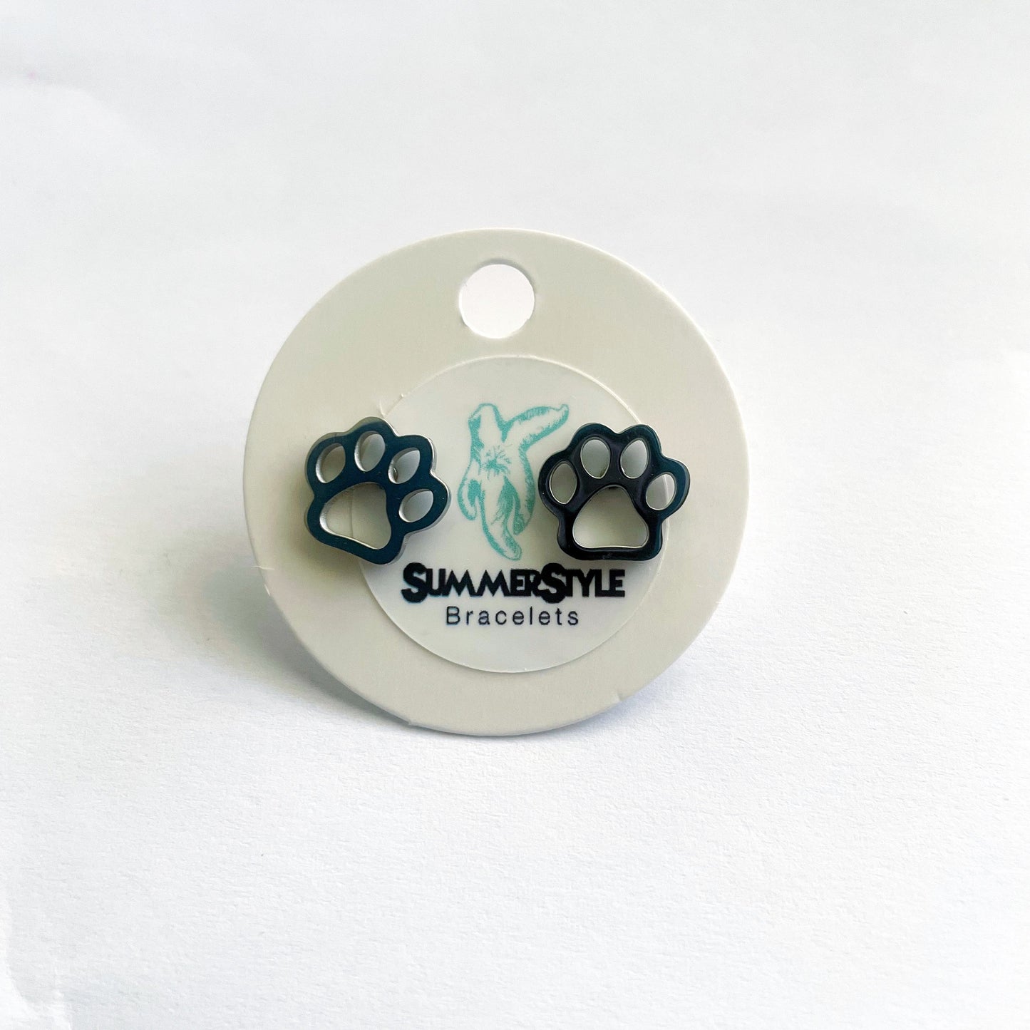 Paw Print Stud Earrings, Stud Earrings, Pet Studs, Dog Earrings, Cat Earrings, SummerStyle Bracelets