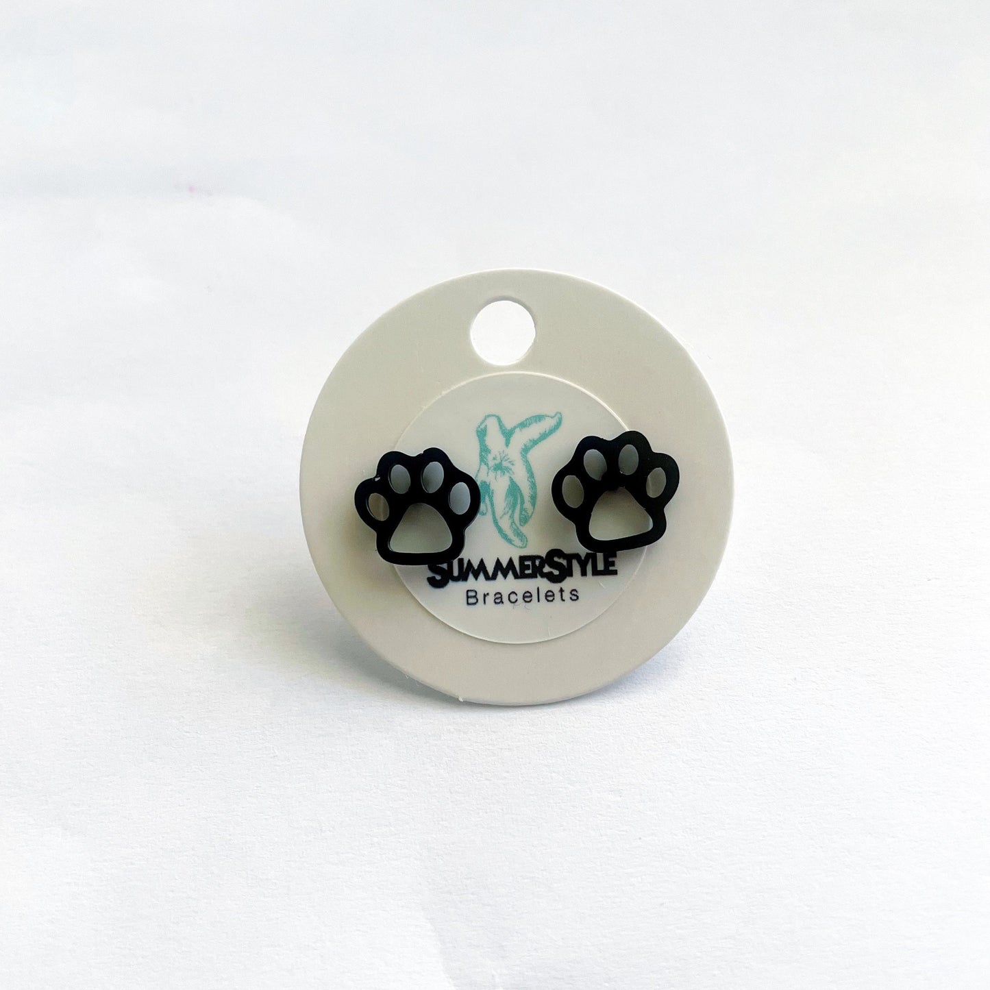 Paw Print Stud Earrings, Stud Earrings, Pet Studs, Dog Earrings, Cat Earrings, SummerStyle Bracelets