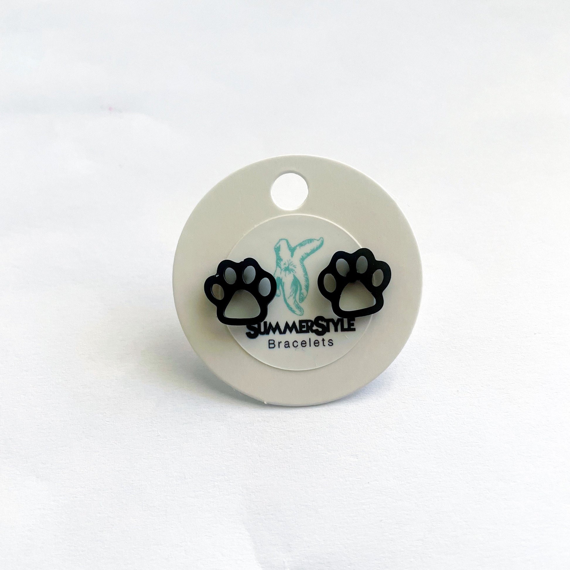 Paw Print Stud Earrings, Stud Earrings, Pet Studs, Dog Earrings, Cat Earrings, SummerStyle Bracelets