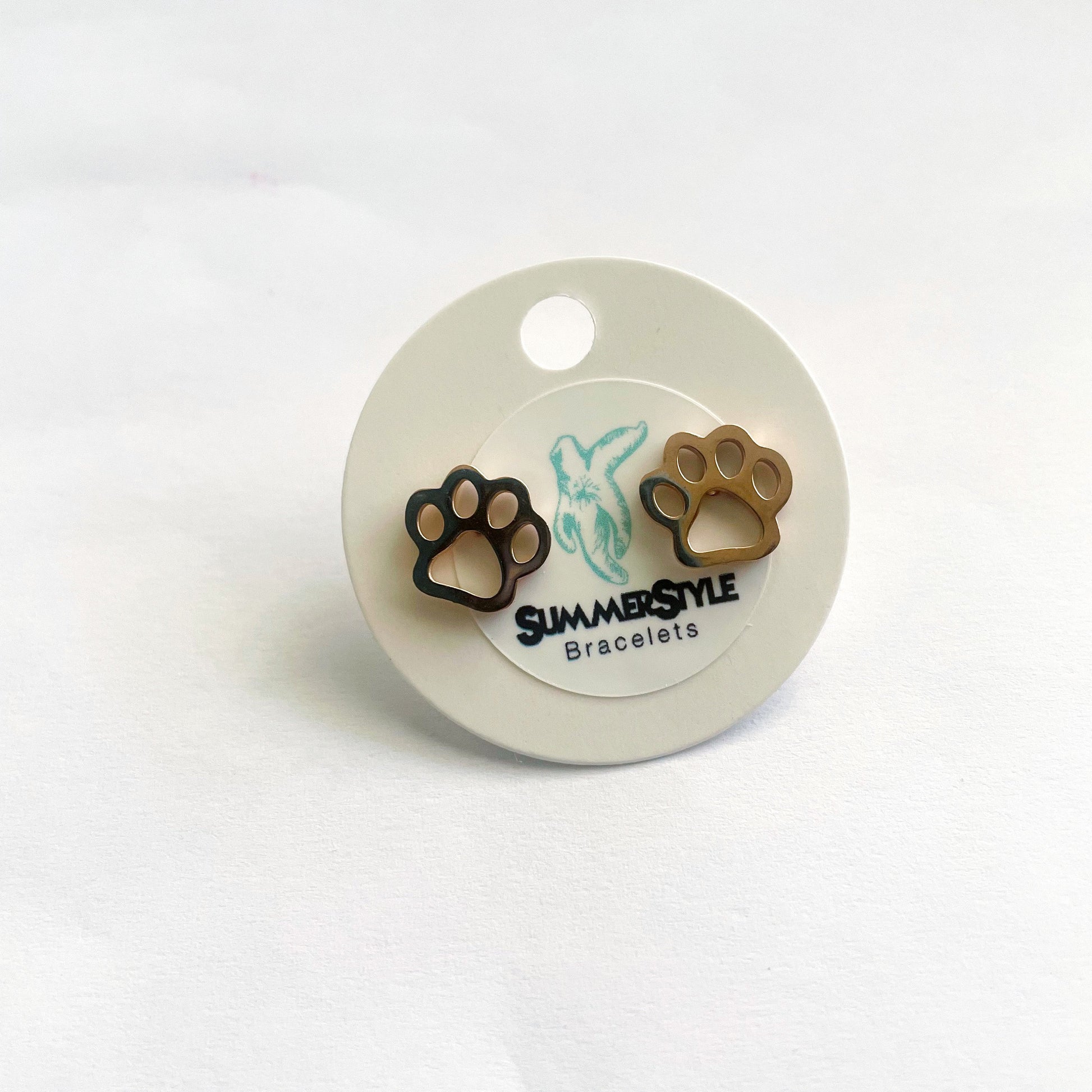 Paw Print Stud Earrings, Stud Earrings, Pet Studs, Dog Earrings, Cat Earrings, SummerStyle Bracelets