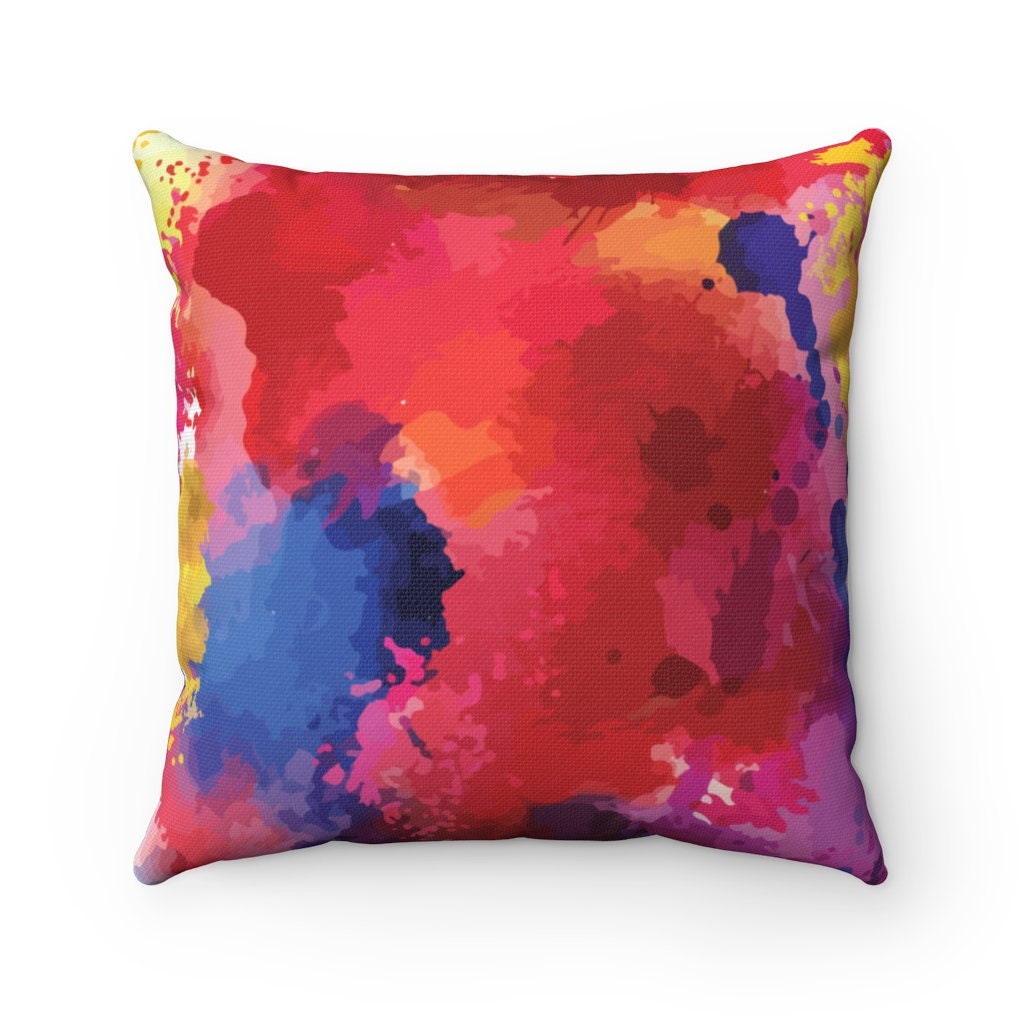 Watercolor Jellyfish Polyester Square Pillow, Octopus Pillow, Room Accent, Throw Pillow, Coastal Decor, SummerStyle Bracelets