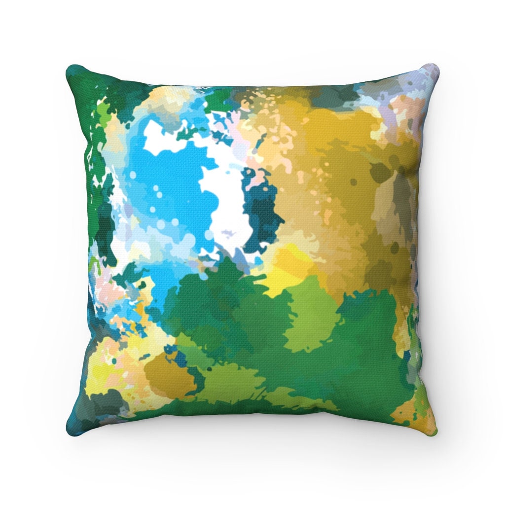 Watercolor Sea Turtle Polyester Square Pillow, Turtle Pillow, Room Accent, Throw Pillow, Coastal Decor, SummerStyle Bracelets