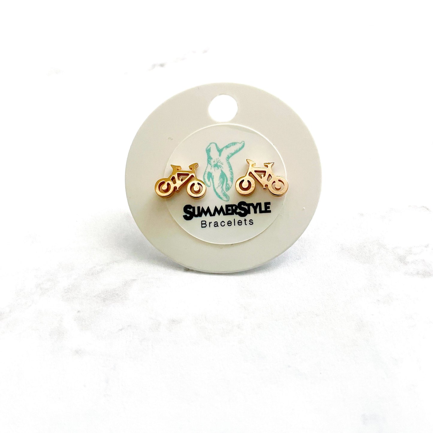 Bicycle Stud Earrings, Stud Earrings, Bicycle Earrings, SummerStyle Bracelets