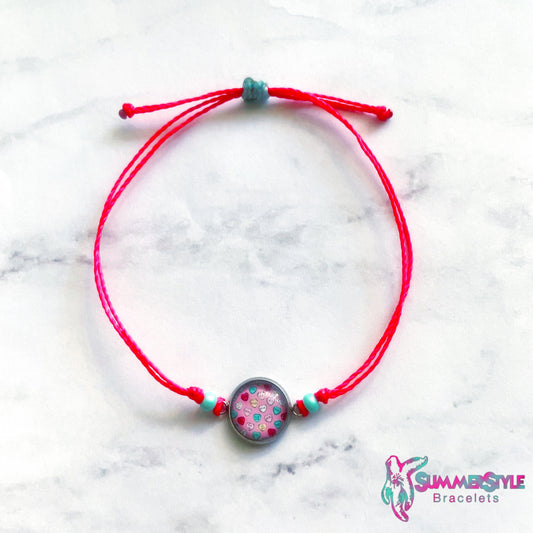 VALENTINE’S DAY Candy Hearts Adjustable Waterproof Bracelet Pack, Valentine Bracelet, Valentine's Day Gift, SummerStyle Bracelets