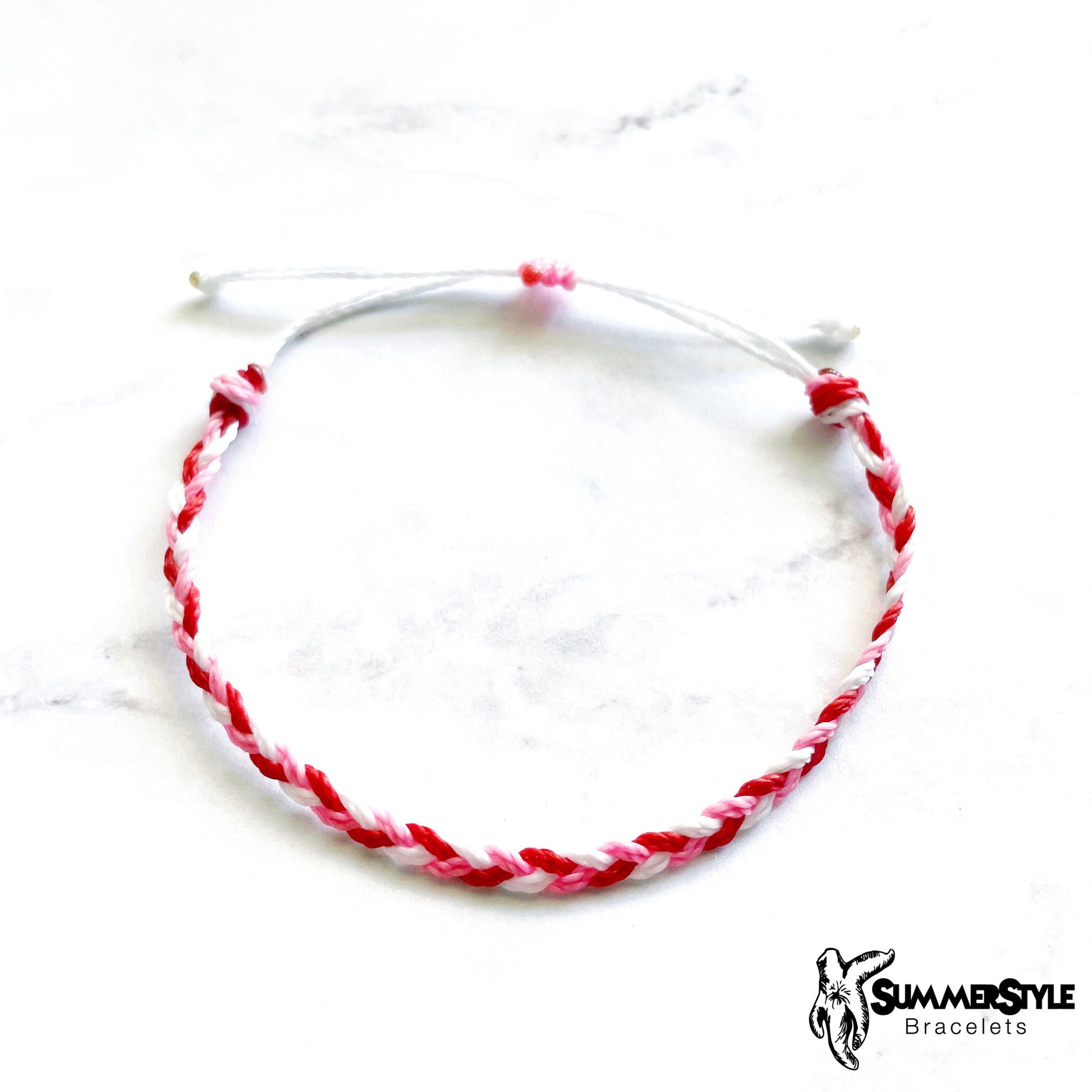 Hollow Heart Custom Adjustable Waterproof Bracelet Pack, Love Gift, Valentine Gift, Wax Cord Bracelet, SummerStyle Bracelets