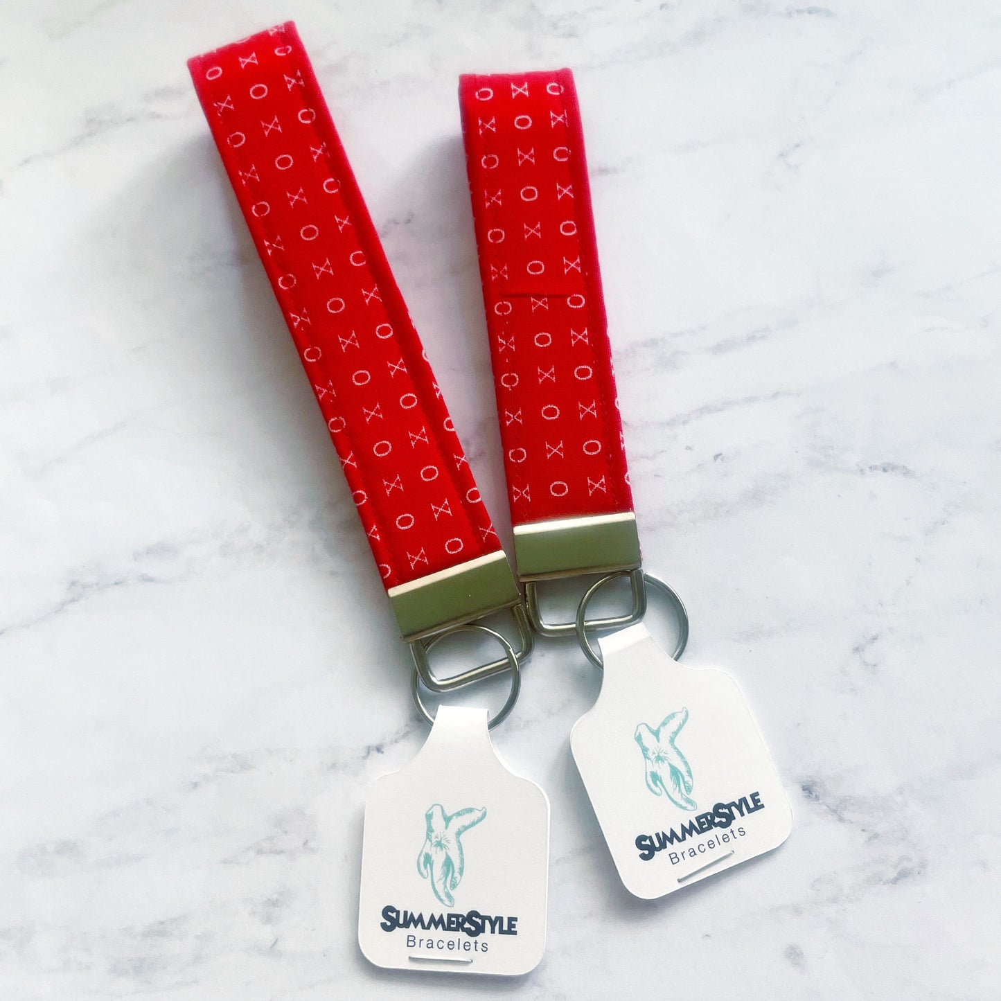 VALENTINE Red XOXO Key Fob Wristlet, Wristlet Lanyard, Keychain Wristlet, Handmade Lanyard, SummerStyle Bracelets