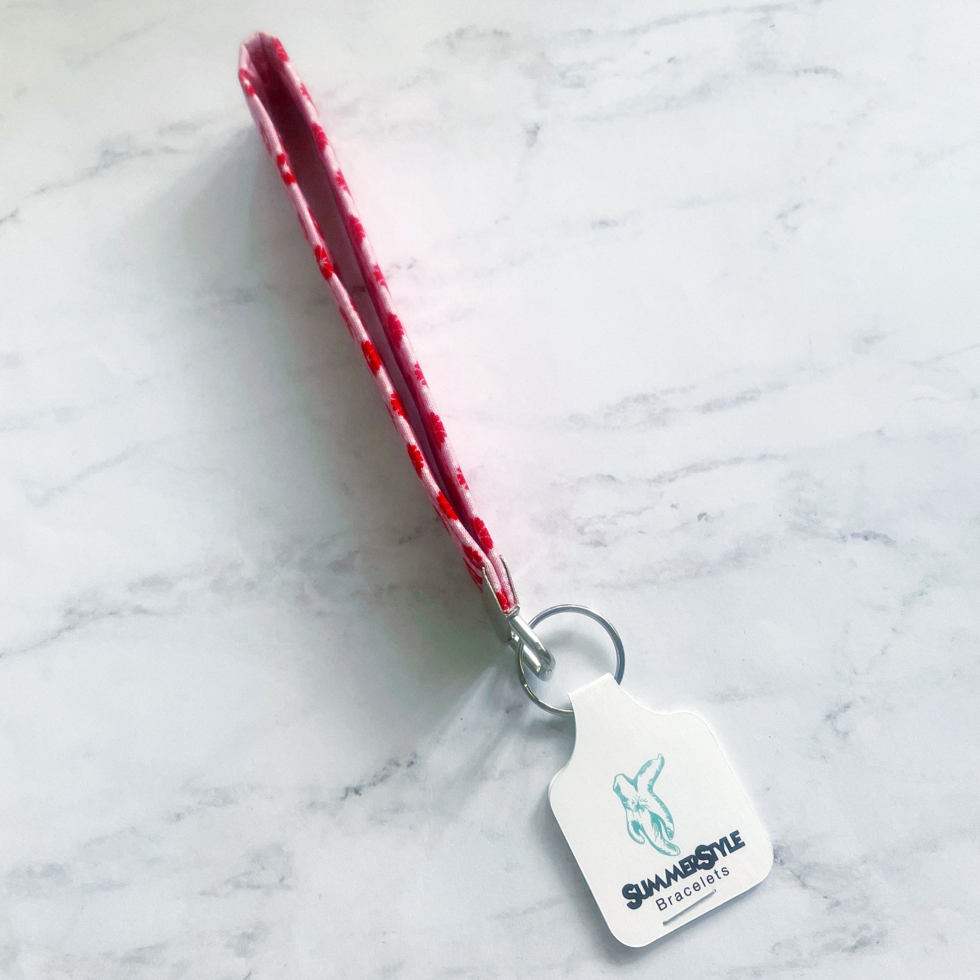 VALENTINE Floral Heart Key Fob Wristlet, Wristlet Lanyard, Keychain Wristlet, Handmade Lanyard, SummerStyle Bracelets