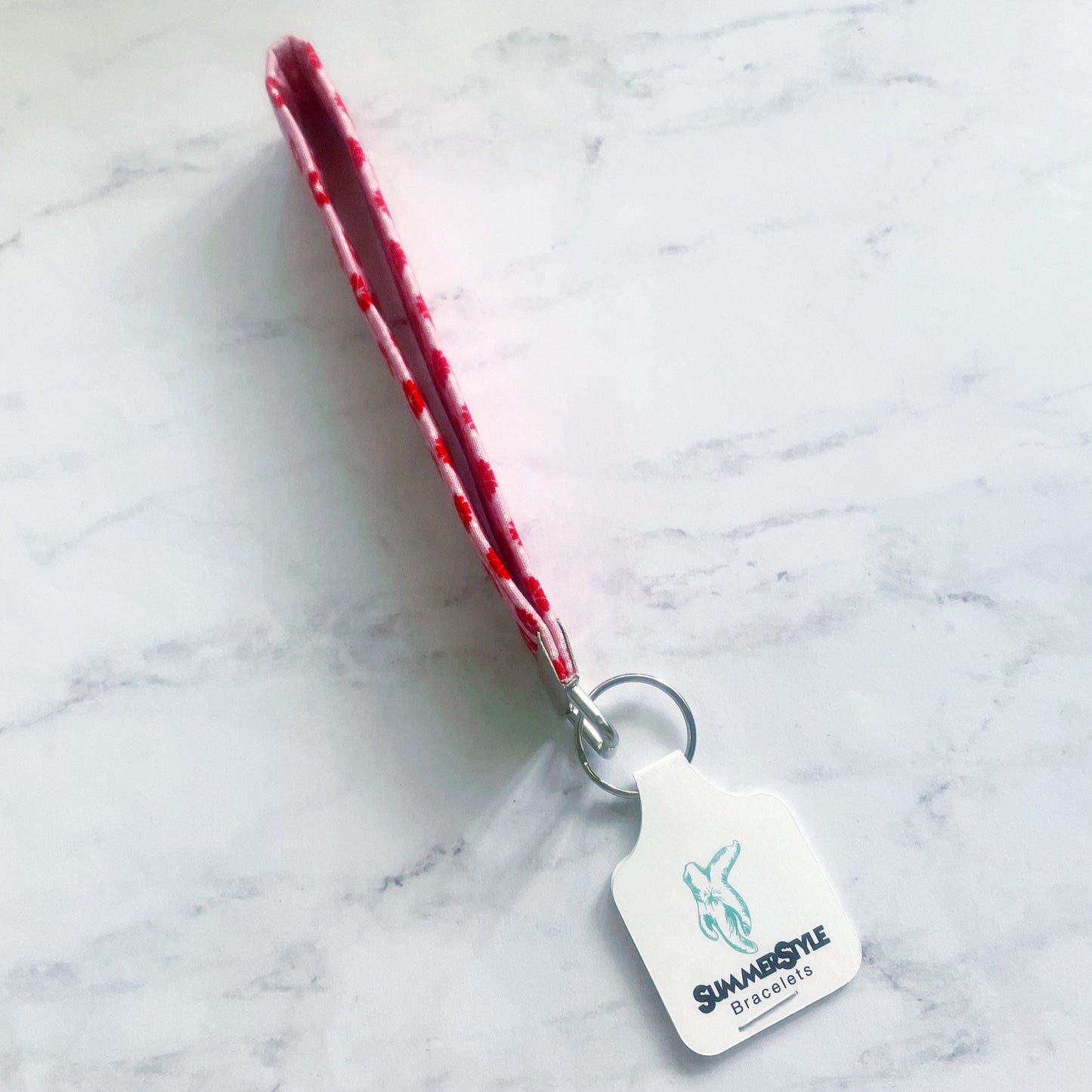 VALENTINE Floral Heart Key Fob Wristlet, Wristlet Lanyard, Keychain Wristlet, Handmade Lanyard, SummerStyle Bracelets