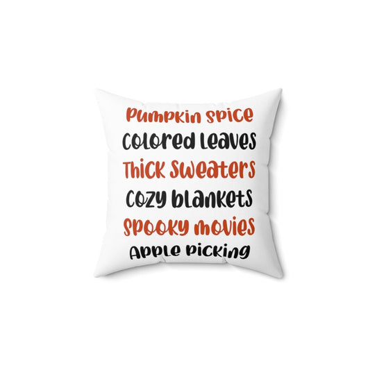 PRE ORDER Spooky Season Favorites Polyester Square Pillow, Halloween Pillow, Throw Pillow, Holiday Decor, SummerStyle Bracelets