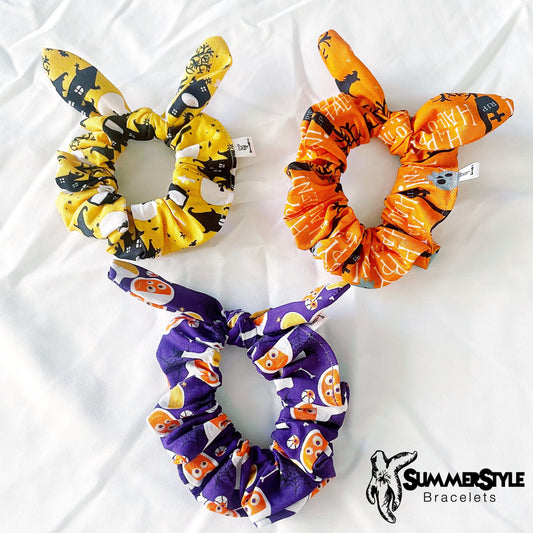 Haunted House Scrunchie, Halloween Accessories, Hair Bow, Hair Accessories, Bow Hair Tie, SummerStyle Bracelets