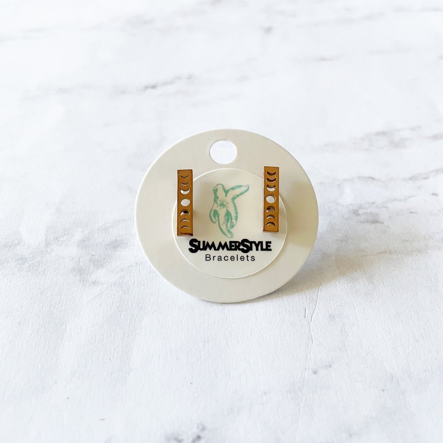 Moon Phase Stud Earrings, Stainless Steel Earrings, Celestial Earrings, Halloween Earrings, SummerStyle Bracelets