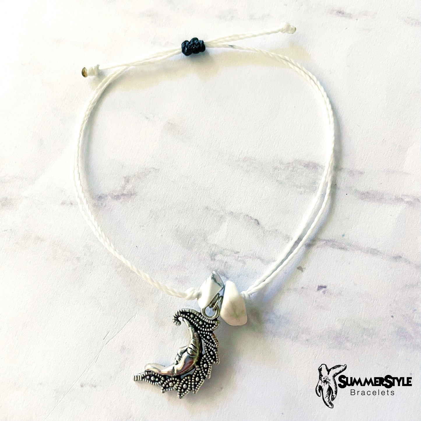 One of a Kind Silver Moon Adjustable Waterproof Bracelet Pack, Moon Bracelet, Moon Jewelry, SummerStyle Bracelets