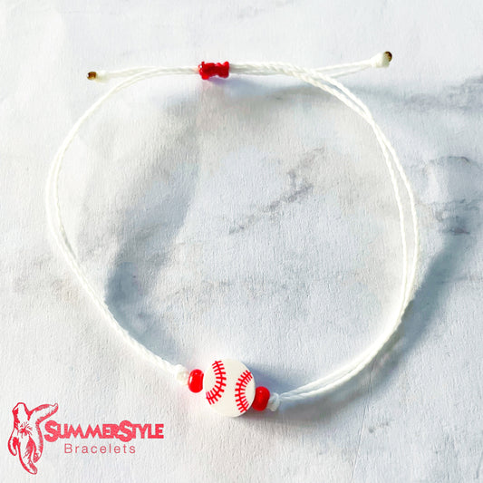 Baseball Bracelet Set, Sport Jewelry, Baseball Gift, SummerStyle Bracelets