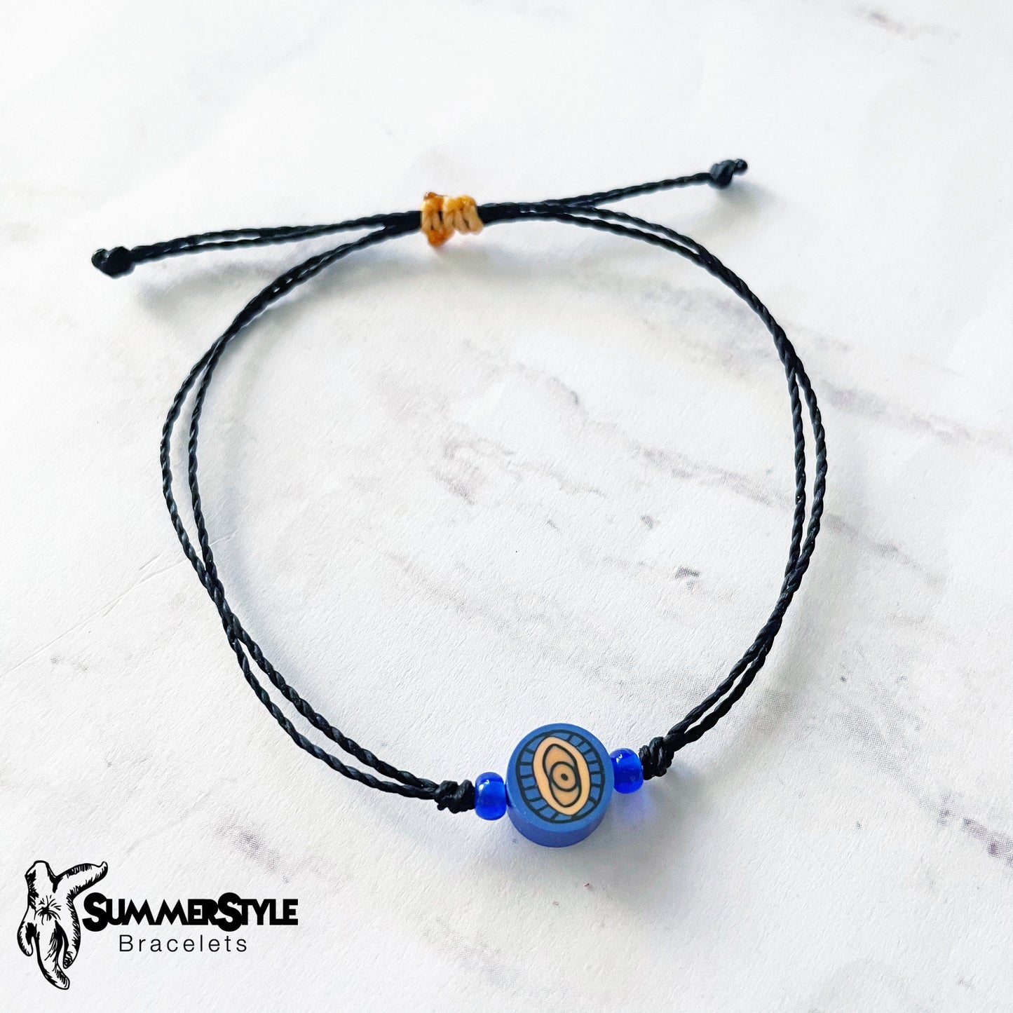 Cobalt & Orange Evil Eye Bracelet Set | Evil Eye Jewelry | Beaded Bracelets | SummerStyle Bracelets