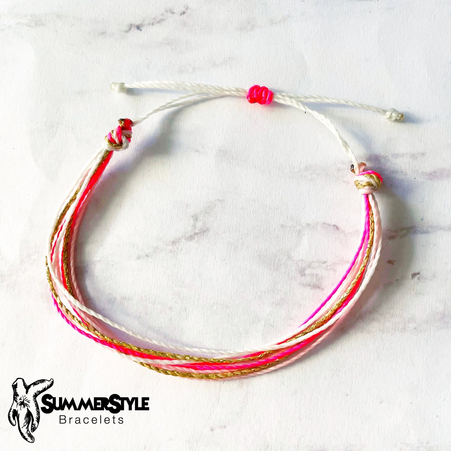 Tiny Treasures Flamingo Adjustable Waterproof Bracelet Pack, Flamingo Gift, Flamingo Bracelet, SummerStyle Bracelets