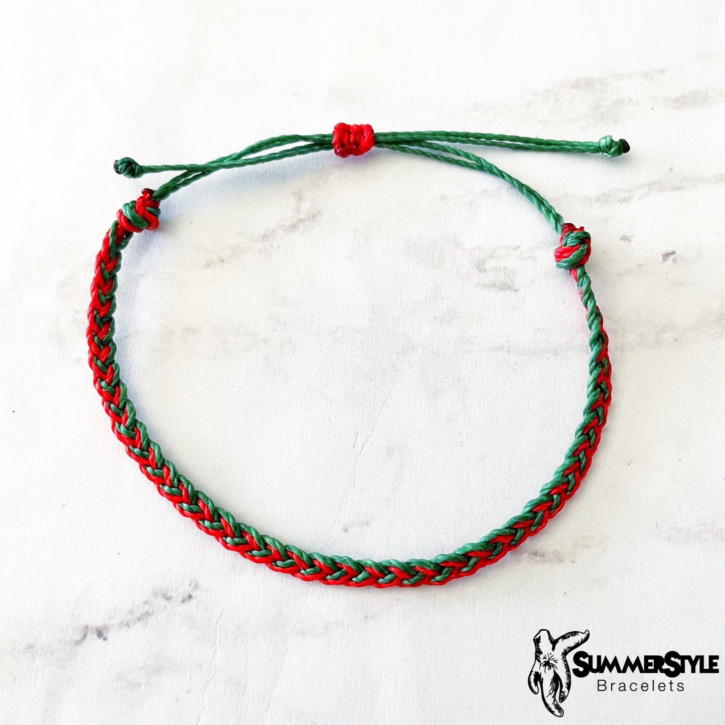 Sweet Strawberry Adjustable Waterproof Bracelet Pack, Strawberry Gift, Strawberry Bracelet, Seed Bead Bracelet, SummerStyle Bracelets