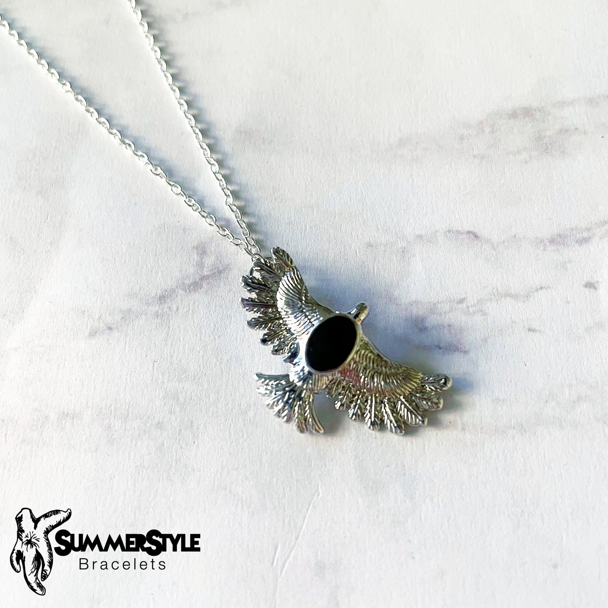 One of a Kind Silver Eagle Charm Necklace, Bird Jewelry, Silver Chain Necklace, SummerStyle Bracelets