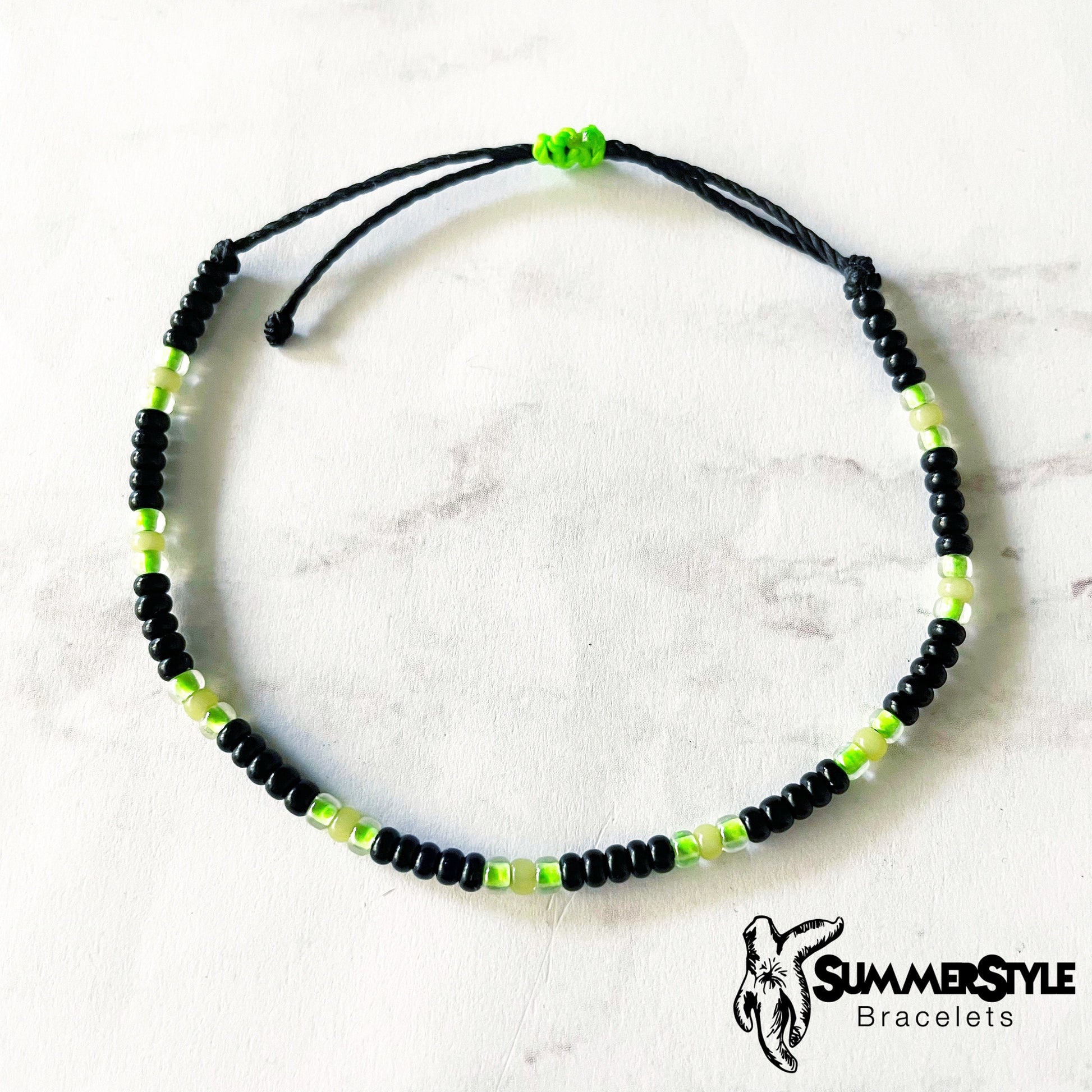 Lime Green Evil Eye Bracelet Set, Evil Eye Jewelry, Seed Bead Bracelet, SummerStyle Bracelets