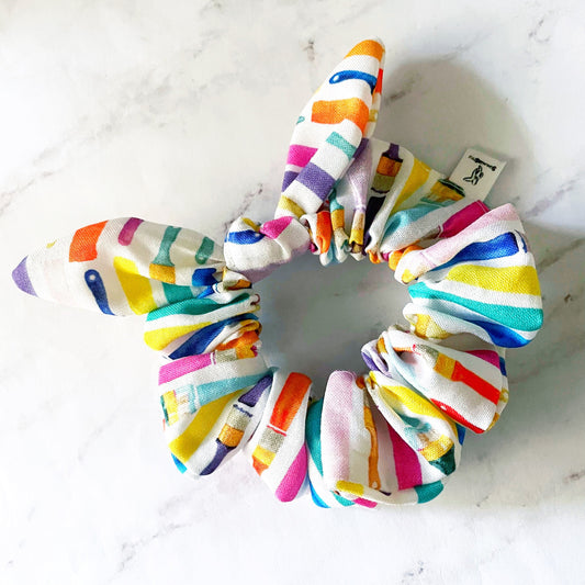 It’s an Artist’s Life Bow Scrunchie, Scrunched Bow Hair Tie, Artist Gift, Hair Accessories, Bow Hair Tie, SummerStyle Bracelets