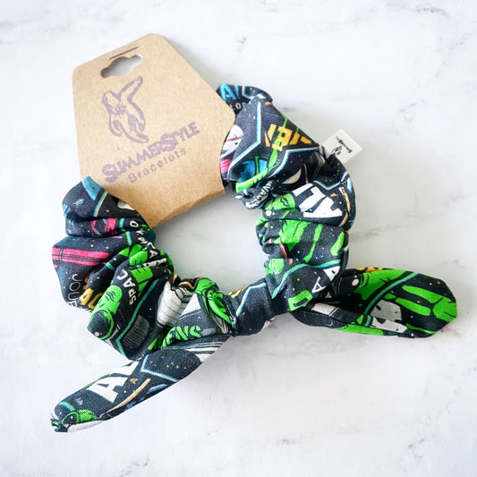 I come in Peace Alien Scrunchie, Alien Gift, Hair Accessories, Bow Hair Tie, SummerStyle Bracelets