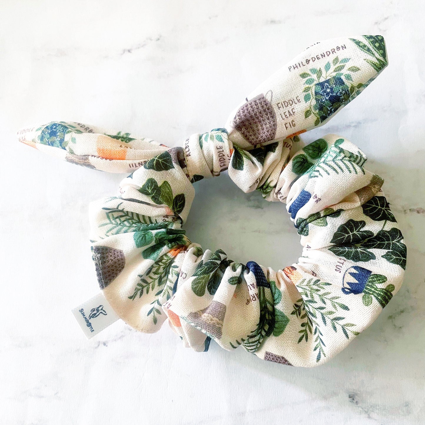 Plant Lover Scrunchie, Bow Scrunchie, Hair Bow, Hair Accessories, Bow Hair Tie, Plant Lover Gift, SummerStyle Bracelets