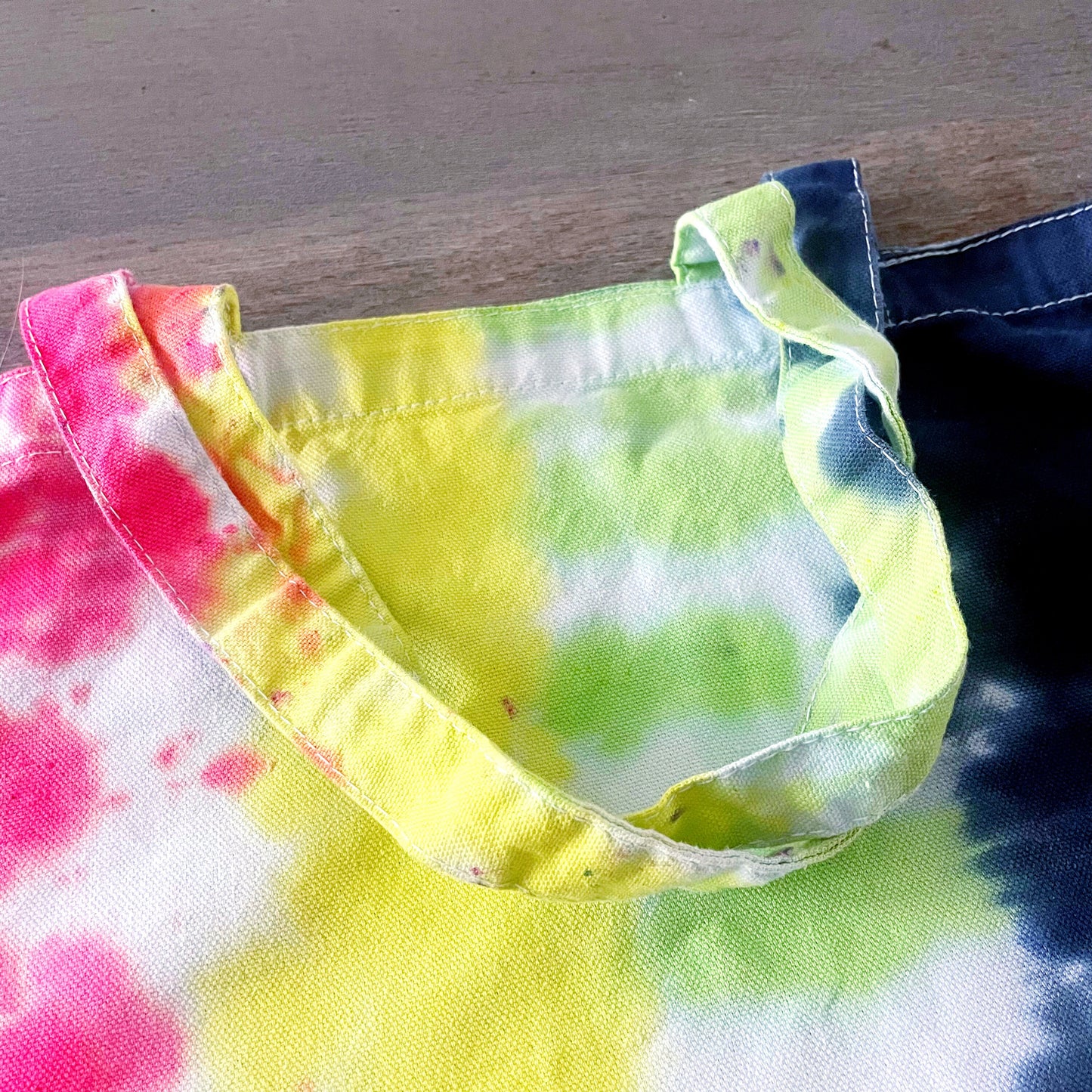 One of a Kind Lightning Eyes Embroidered Tie Dye Tote Bag, Canvas Tote, Reusable Bag, Hand Embroidery, SummerStyle Bracelets