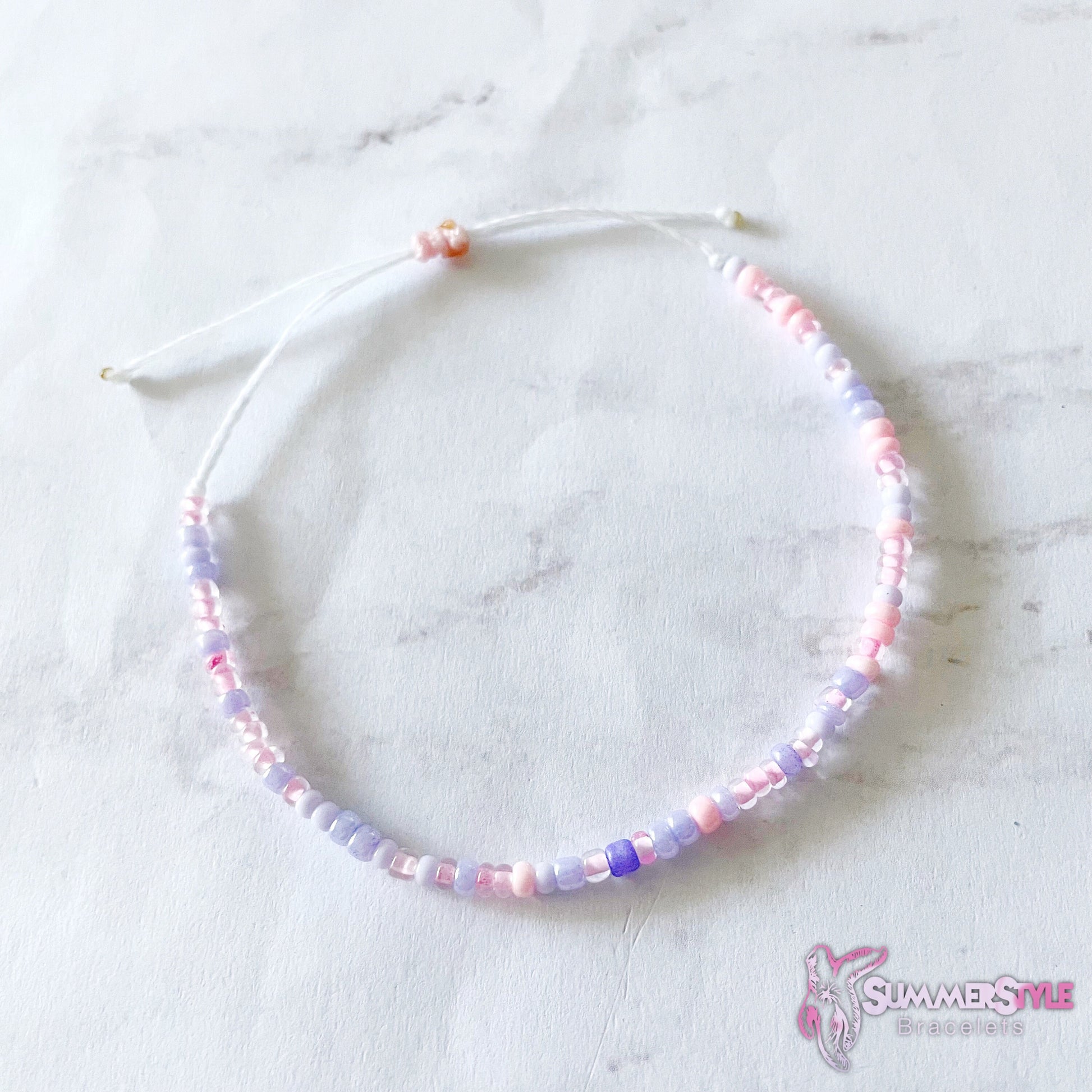 Pastel Seashell Adjustable Waterproof Bracelet Pack, Seashell Gift, Pastel Bracelet, Seed Bead Bracelet, SummerStyle Bracelets