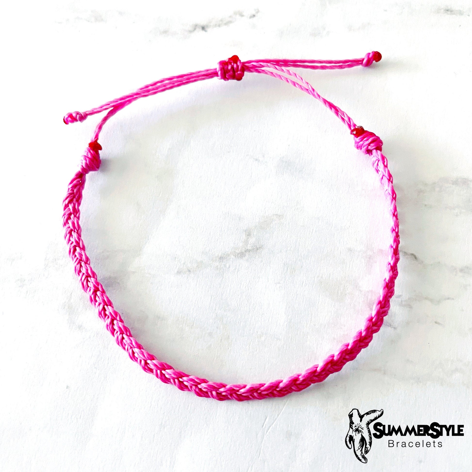 Cotton Candy Pink Peace Sign Bracelet Set, Hippie Jewelry, SummerStyle Bracelets