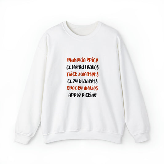 Fall Favorites AF Unisex Heavy Blend Crewneck Sweatshirt, Halloween Sweatshirt, Cotton Crewneck, SummerStyle Bracelets