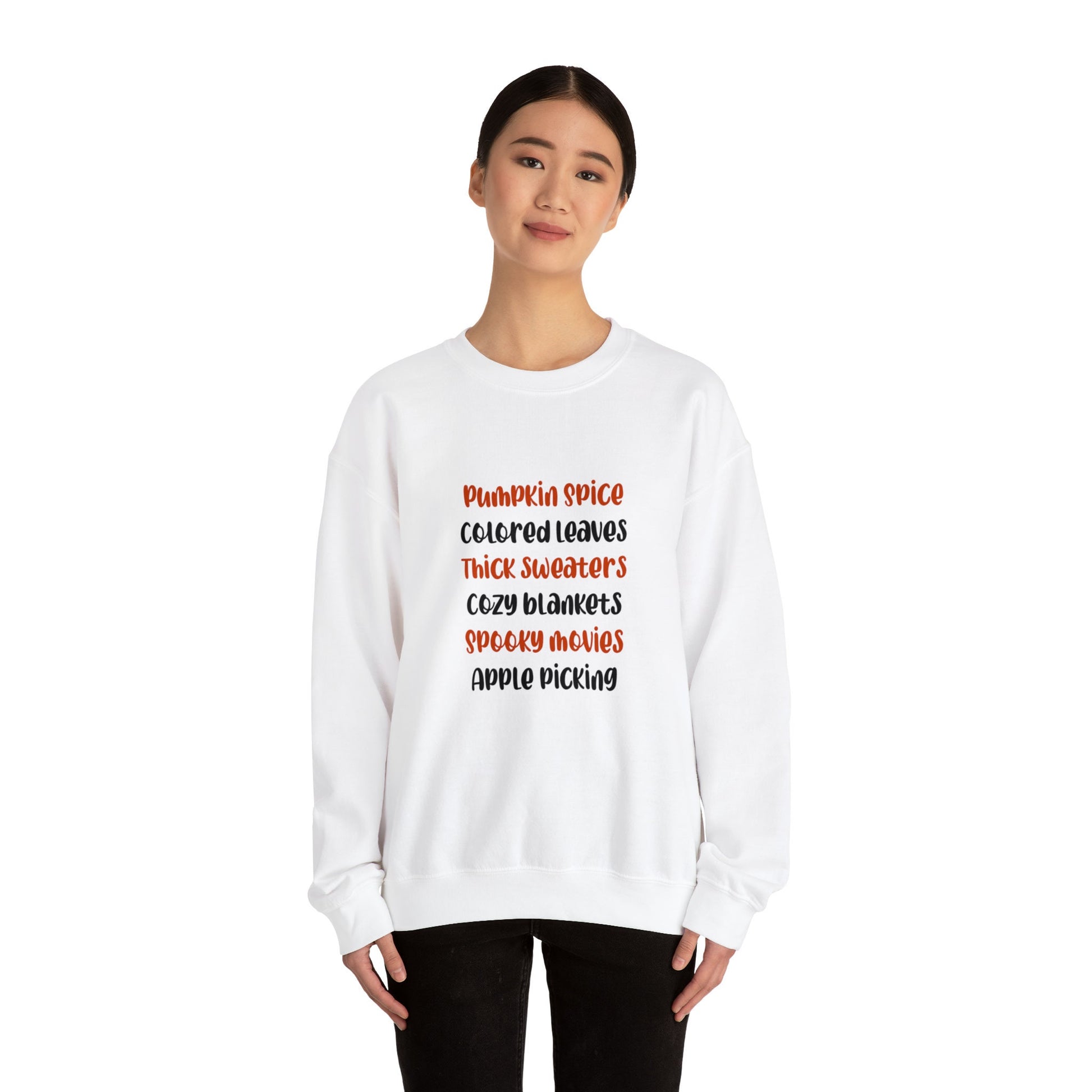 Fall Favorites AF Unisex Heavy Blend Crewneck Sweatshirt, Halloween Sweatshirt, Cotton Crewneck, SummerStyle Bracelets