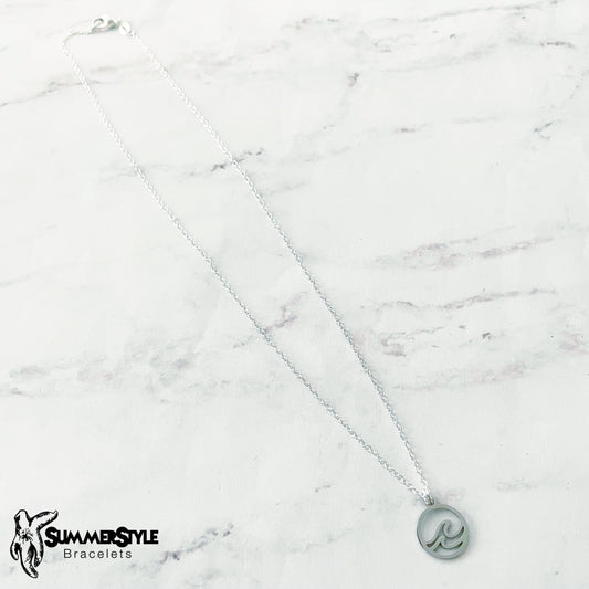 Silver Circle Wave Necklace, Ocean Jewelry, Silver Chain Necklace, SummerStyle Bracelets