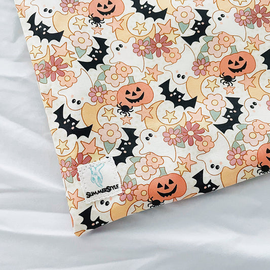 HALLOWEEN Cute Spooky Friends Reversible Bookish Tote Bag, Reversible Tote, Trick or Treat Bag, Book Tote, SummerStyle Bracelets