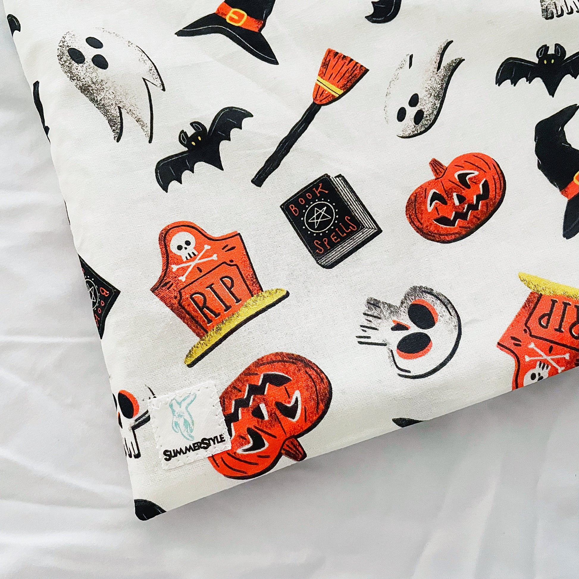 HALLOWEEN Spooky Icons Reversible Bookish Tote Bag, Reversible Tote, Trick or Treat Bag, Book Tote, SummerStyle Bracelets