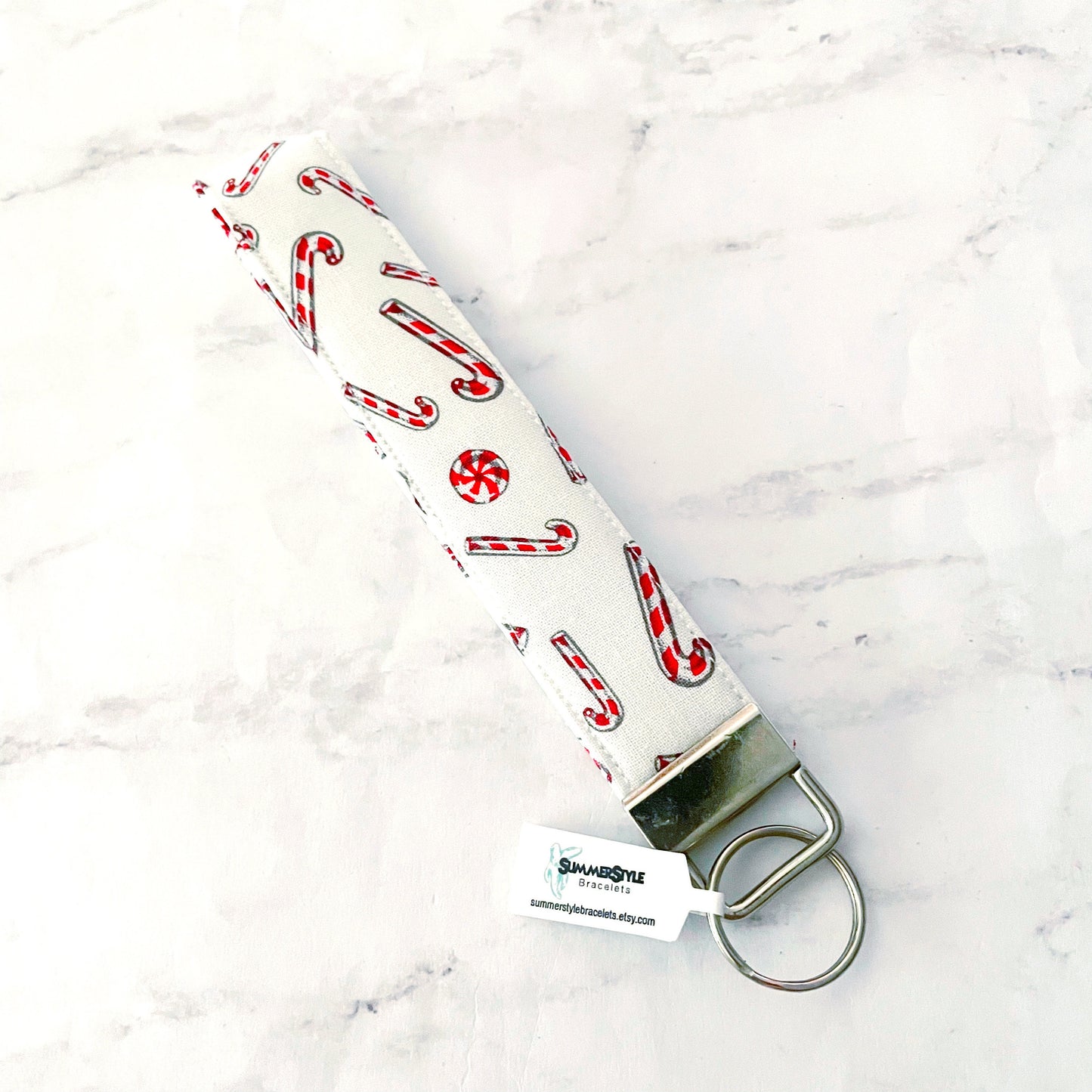 CHRISTMAS Key Fob Wristlets, 6.5in Wristlet Lanyard, Keychain Wristlet, Handmade Lanyard, SummerStyle Bracelets