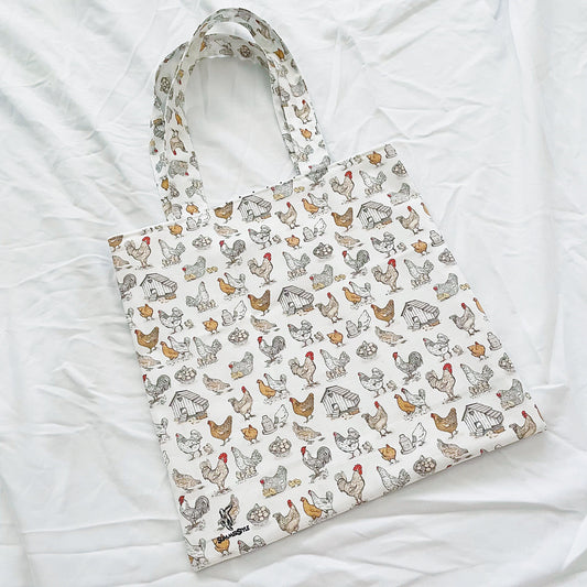 Country Chicken Reversible Bookish Tote Bag, Reversible Tote, Tablet Bag, Book Tote, SummerStyle Bracelets