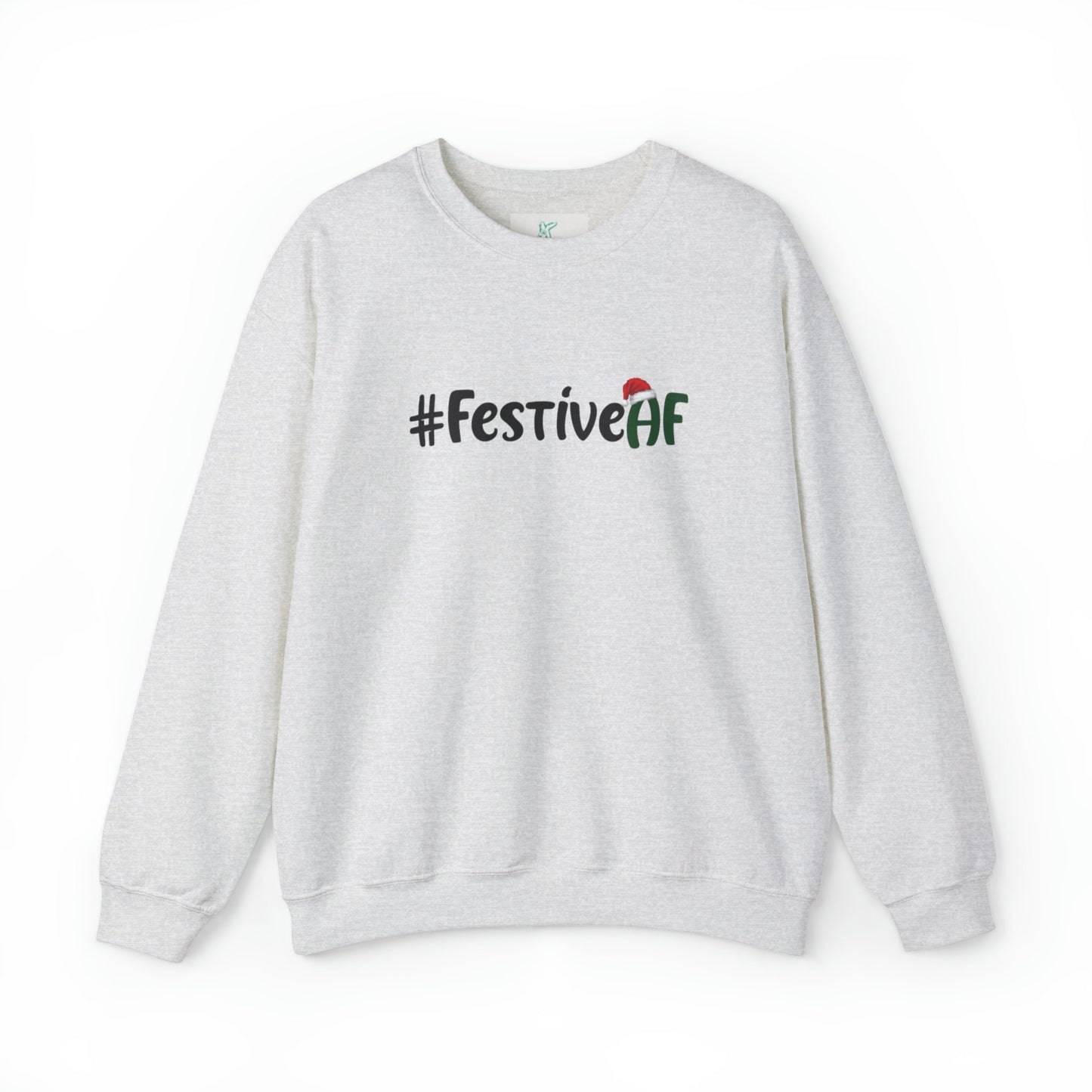 Festive AF Unisex Heavy Blend Crewneck Sweatshirt, Holiday Sweatshirt, Cotton Crewneck, SummerStyle Bracelets