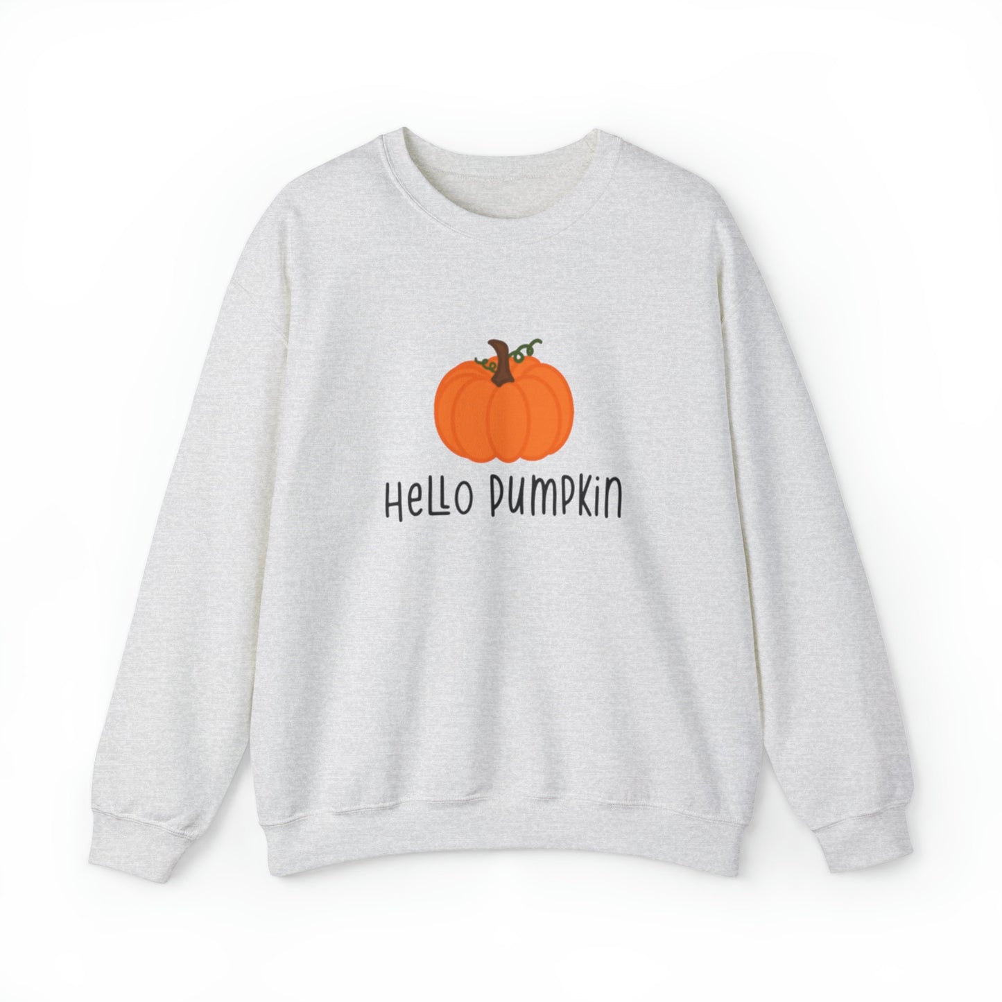 Hello Pumpkin Unisex Heavy Blend Crewneck Sweatshirt, Fall Sweatshirt, Cotton Crewneck, SummerStyle Bracelets