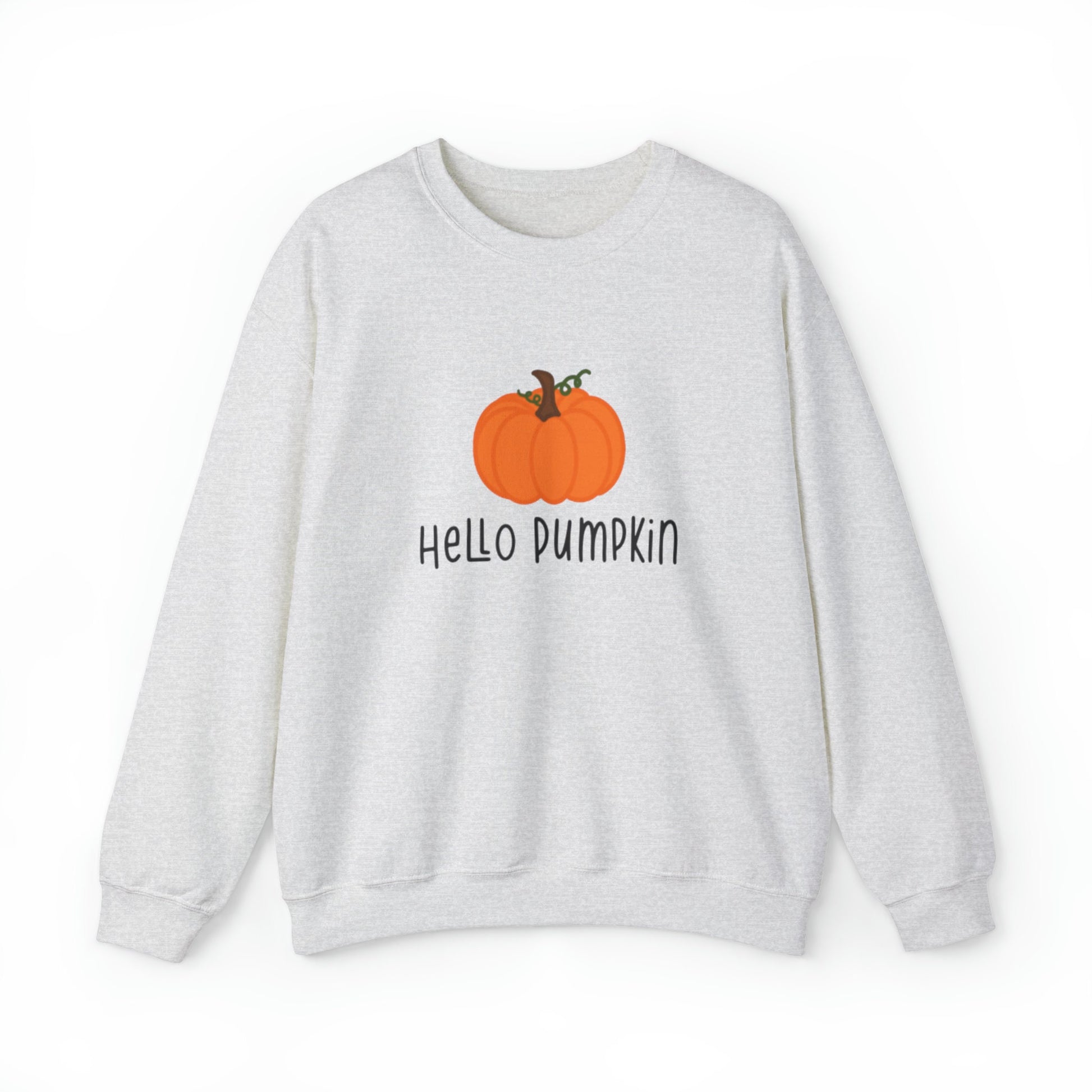 Hello Pumpkin Unisex Heavy Blend Crewneck Sweatshirt, Fall Sweatshirt, Cotton Crewneck, SummerStyle Bracelets