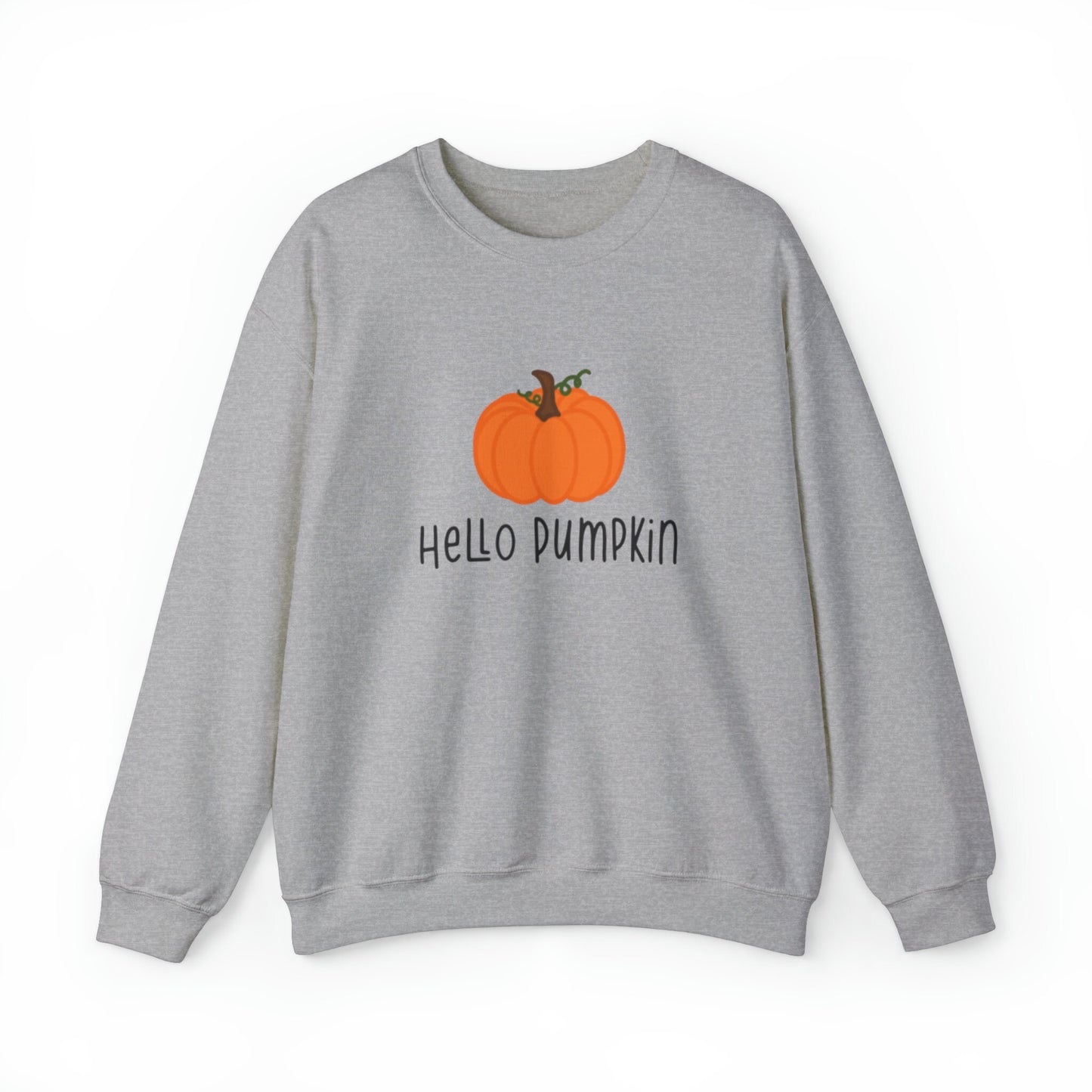 Hello Pumpkin Unisex Heavy Blend Crewneck Sweatshirt, Fall Sweatshirt, Cotton Crewneck, SummerStyle Bracelets