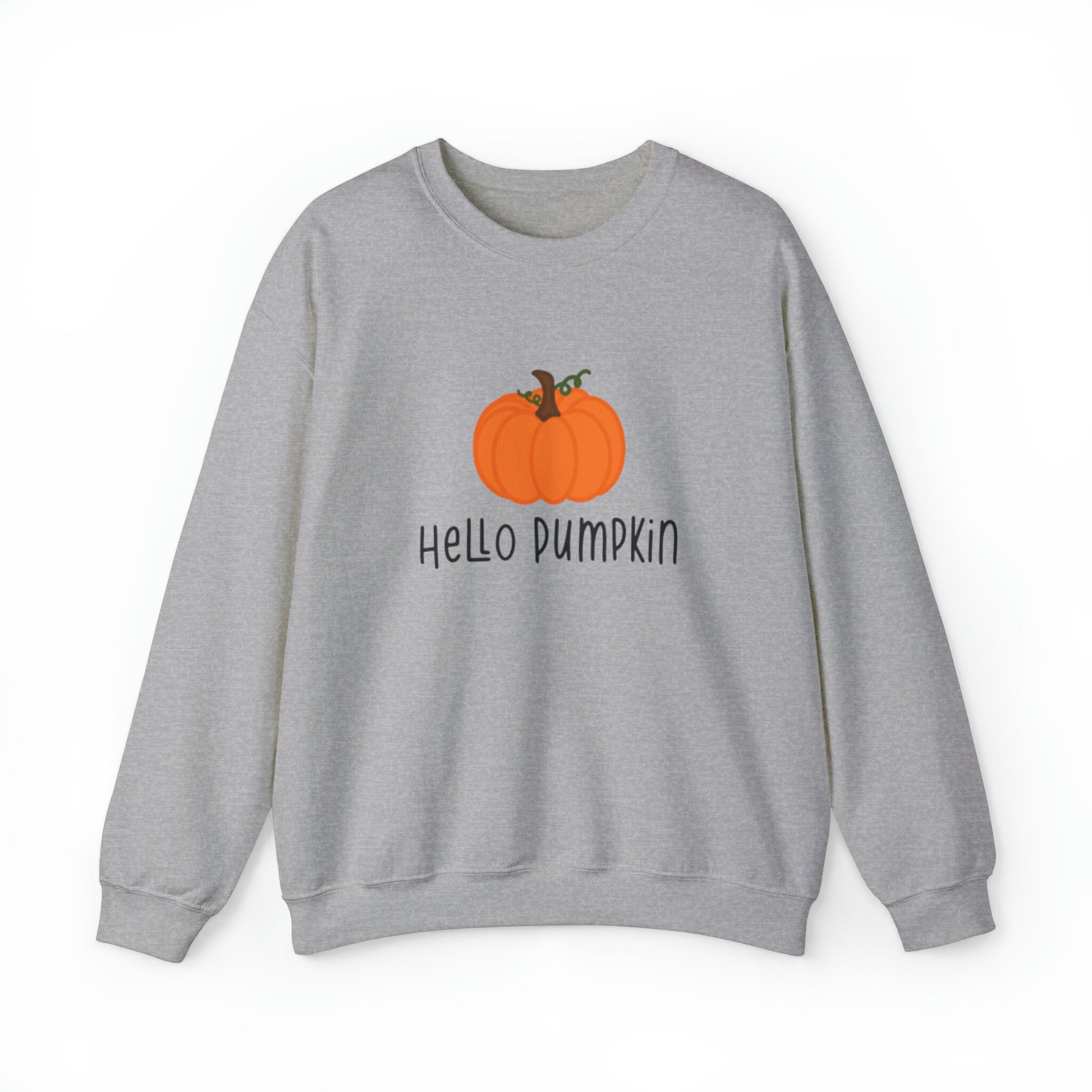 Hello Pumpkin Unisex Heavy Blend Crewneck Sweatshirt, Fall Sweatshirt, Cotton Crewneck, SummerStyle Bracelets