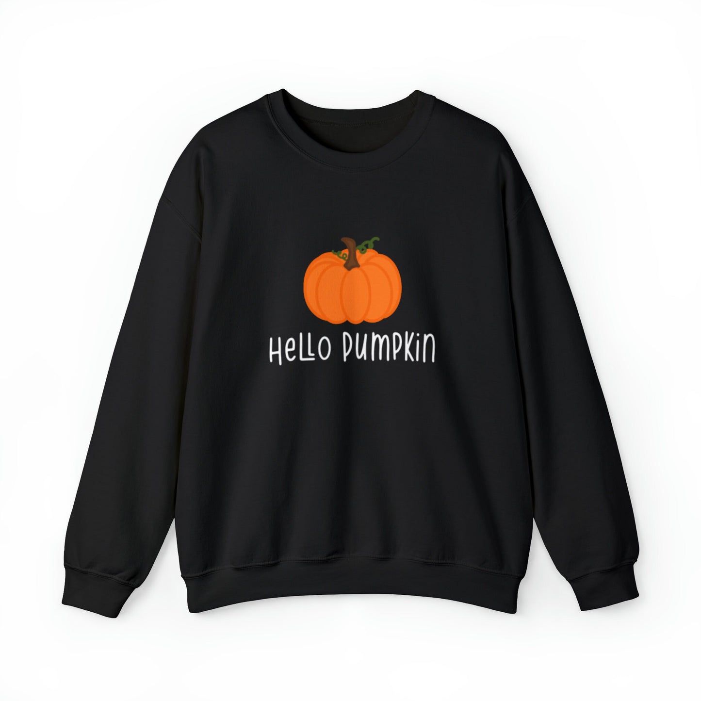 Hello Pumpkin Unisex Heavy Blend Crewneck Sweatshirt, Fall Sweatshirt, Cotton Crewneck, SummerStyle Bracelets