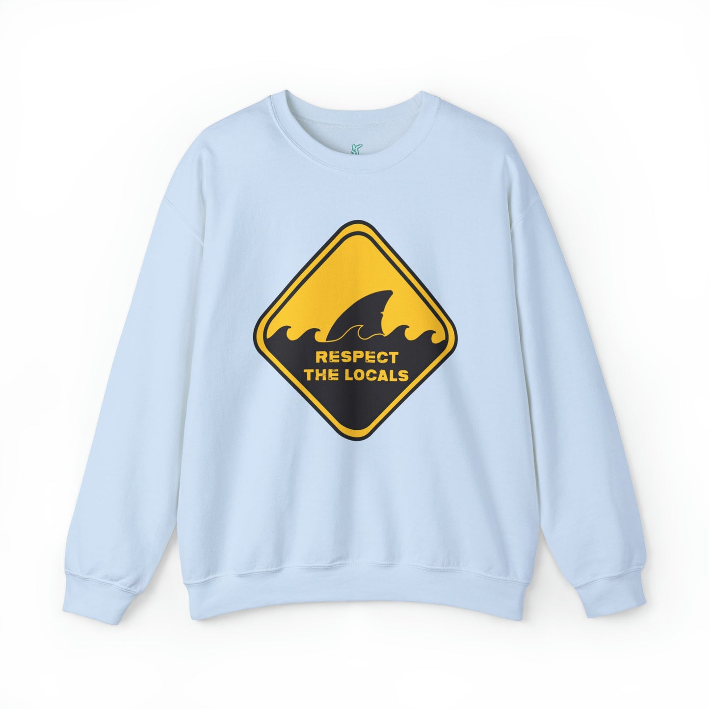 Respect the Locals Unisex Heavy Blend Crewneck Sweatshirt, Shark Sweatshirt, Cotton Crewneck, SummerStyle Bracelets