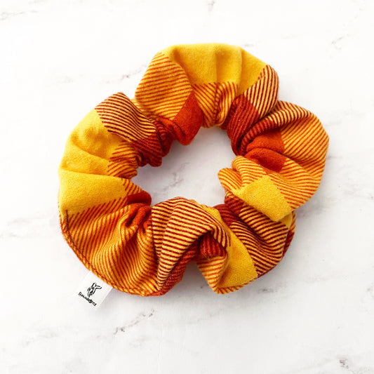 Autumn Plaid Flannel Scrunchie, Fall Accessories, Soft Scrunchie, Fall Flannel, SummerStyle Bracelets