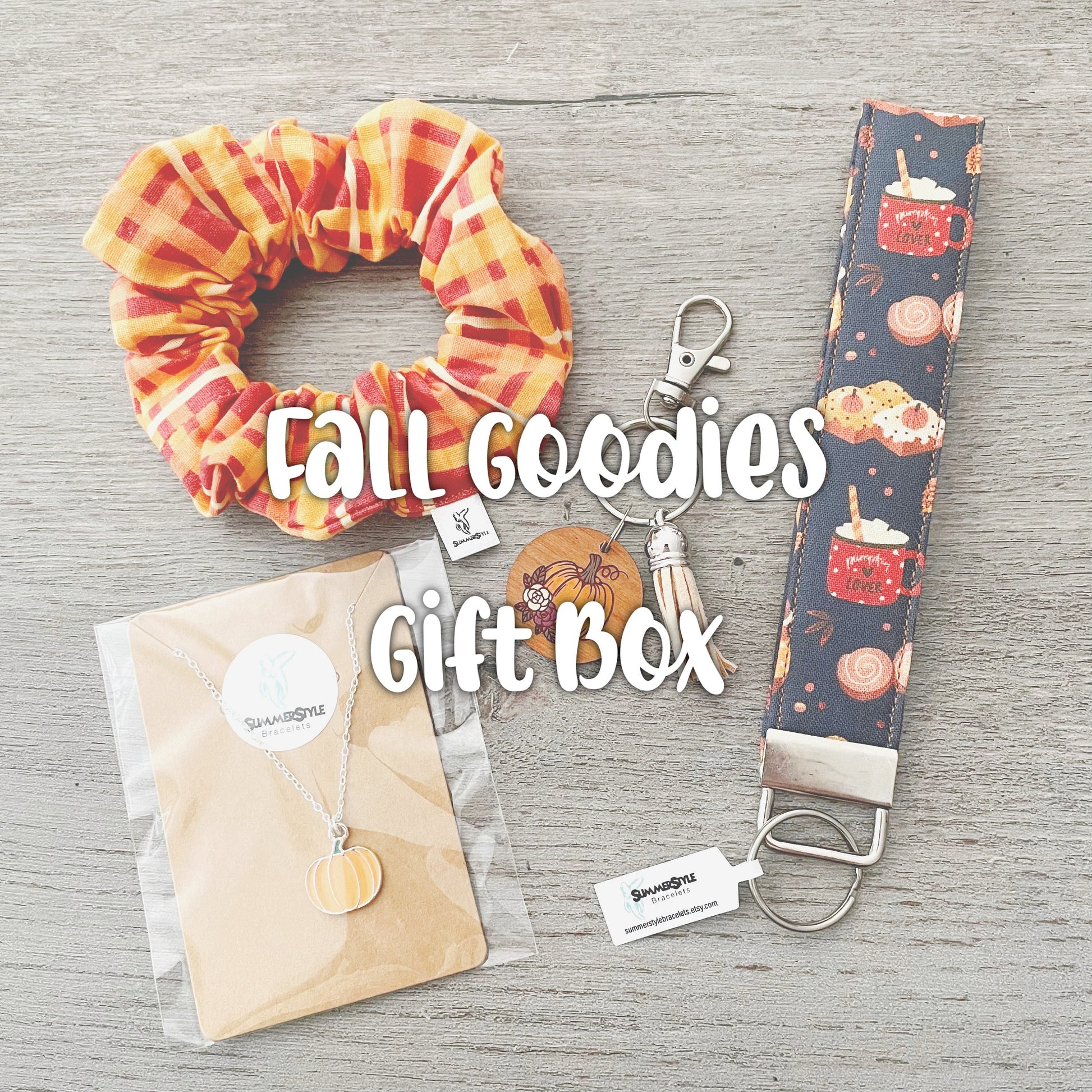 Fall Goodies Gift Box, Curated Gift Box, Autumn Jewelry, Fall Accessories, Gift Set, Ready to Ship Gift, SummerStyle Bracelets