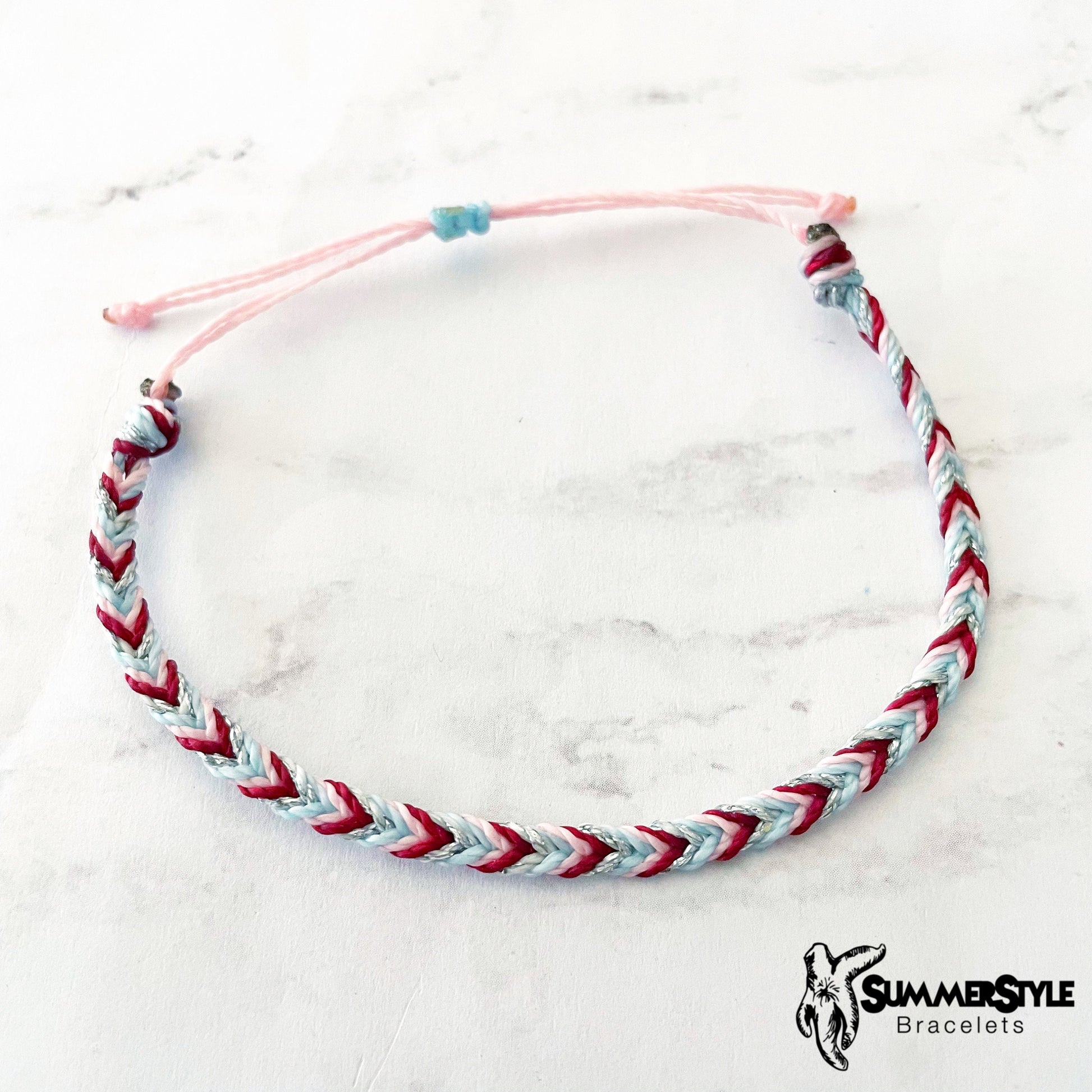 CHRISTMAS Merry & Bright Bracelet Set, Christmas Bracelet, Holiday Jewelry, Braided Bracelet, SummerStyle Bracelets