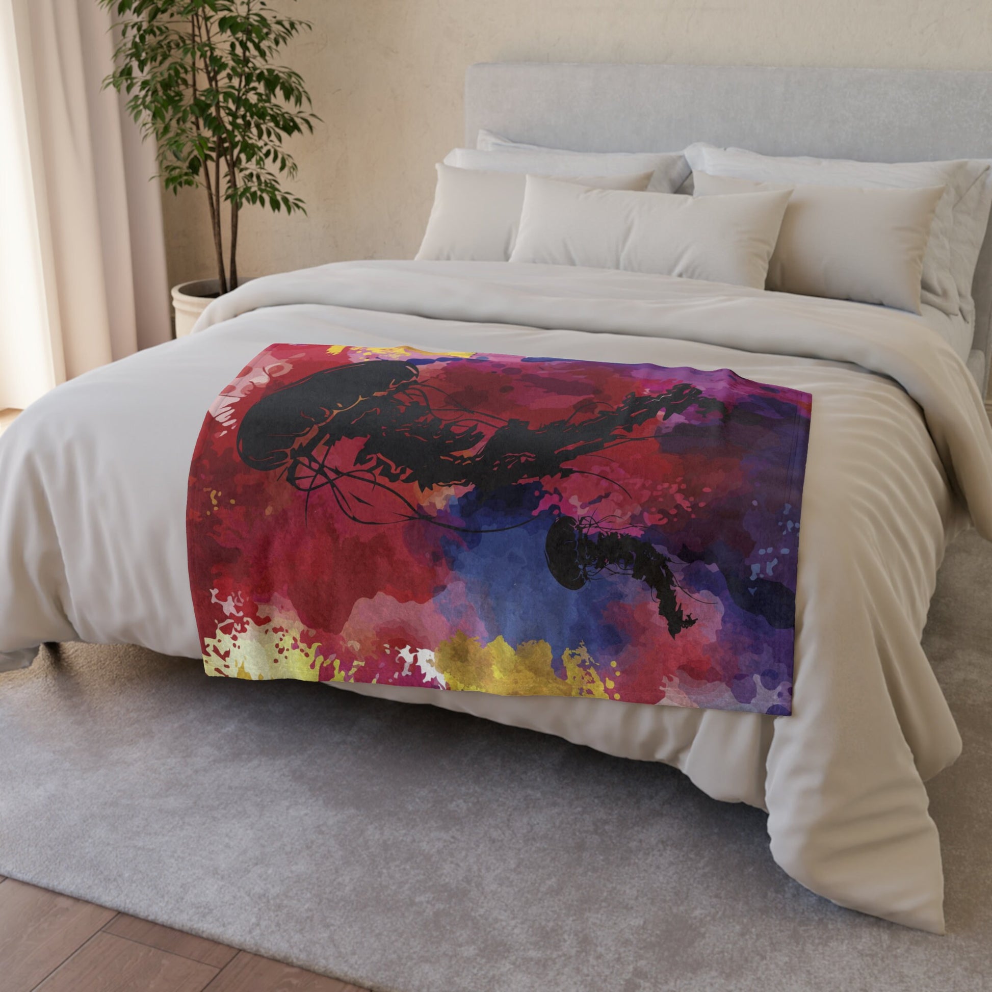 Watercolor Jellyfish Soft Polyester Blanket, Cozy Throw Blanket, Jellyfish Blanket, SummerStyle Bracelets